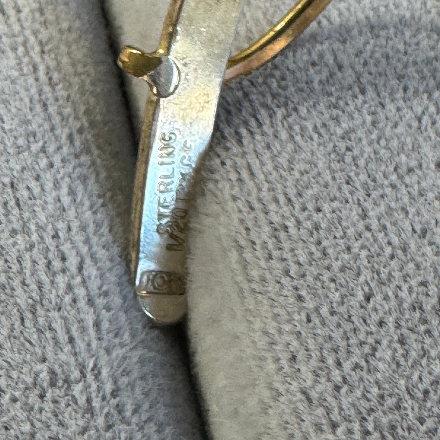 Modernist Julius Olaf Randahl Sterling Silver and Gold Filled Bracelet