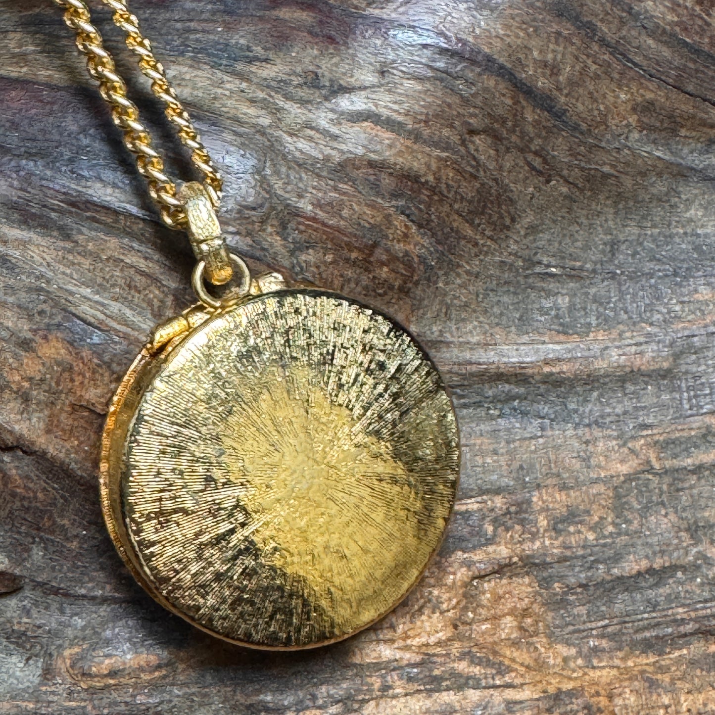 Vintage House of Borghese Coin Pendant Andiamo Solid Perfume Necklace