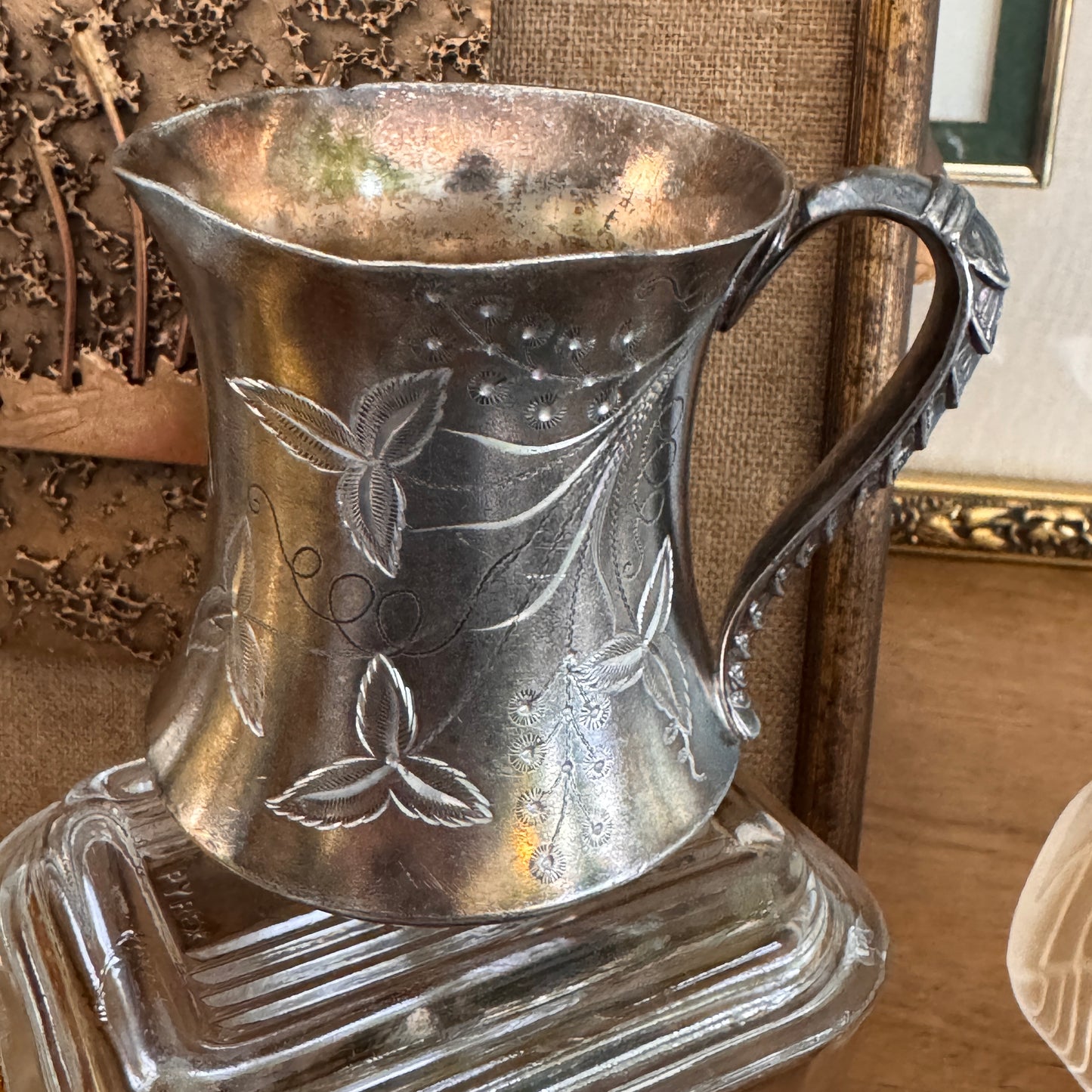 Antique Pierpoint Mfg. Co. Art Nouveau Quad Plate Creamer