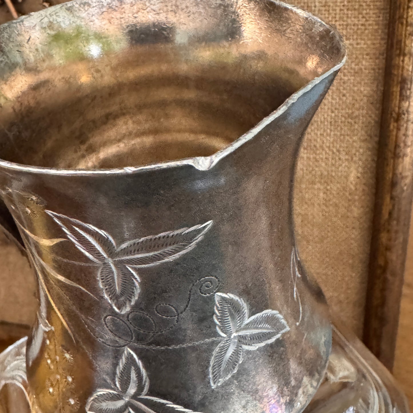 Antique Pierpoint Mfg. Co. Art Nouveau Quad Plate Creamer