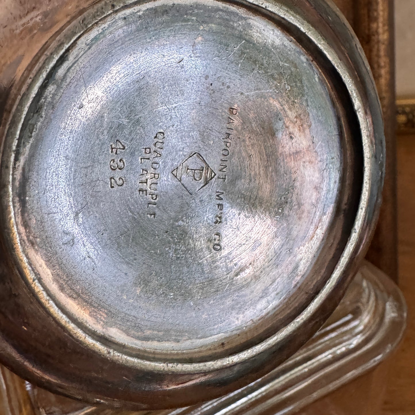 Antique Pierpoint Mfg. Co. Art Nouveau Quad Plate Creamer