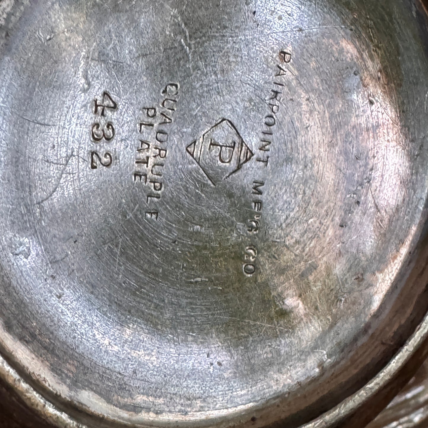Antique Pierpoint Mfg. Co. Art Nouveau Quad Plate Creamer