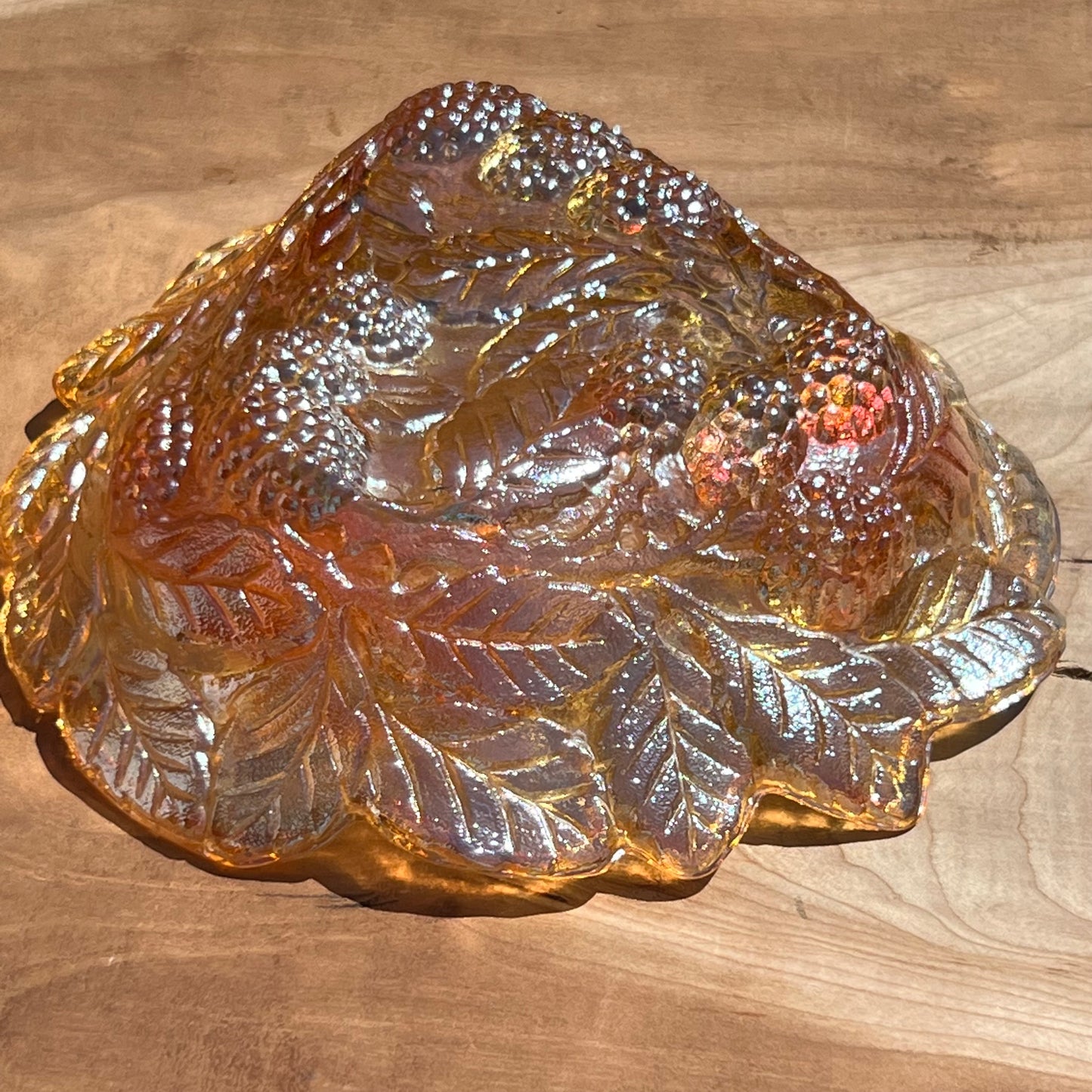 Vintage Indiana Glass Blackberry Carnival Glass Dish