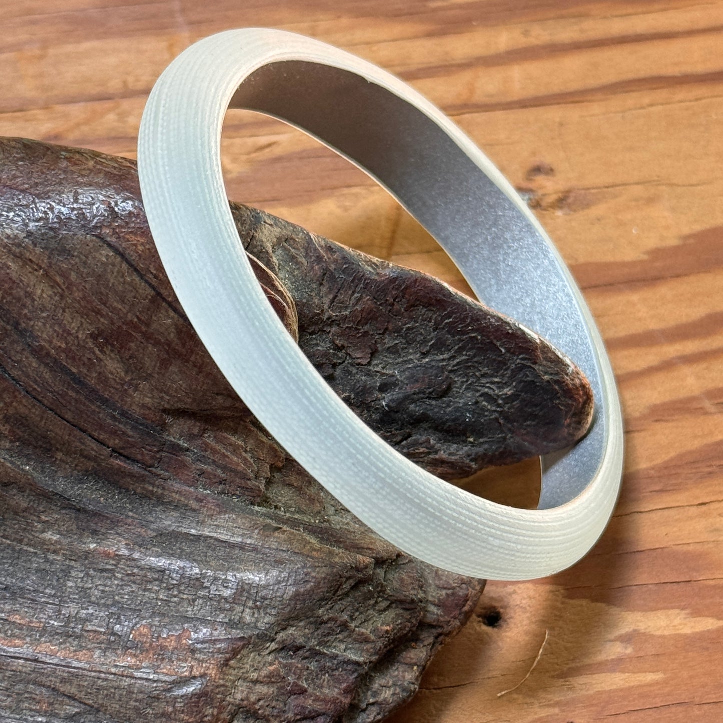 Alexis Bittar Clear Textured Lucite Bangle Bracelet