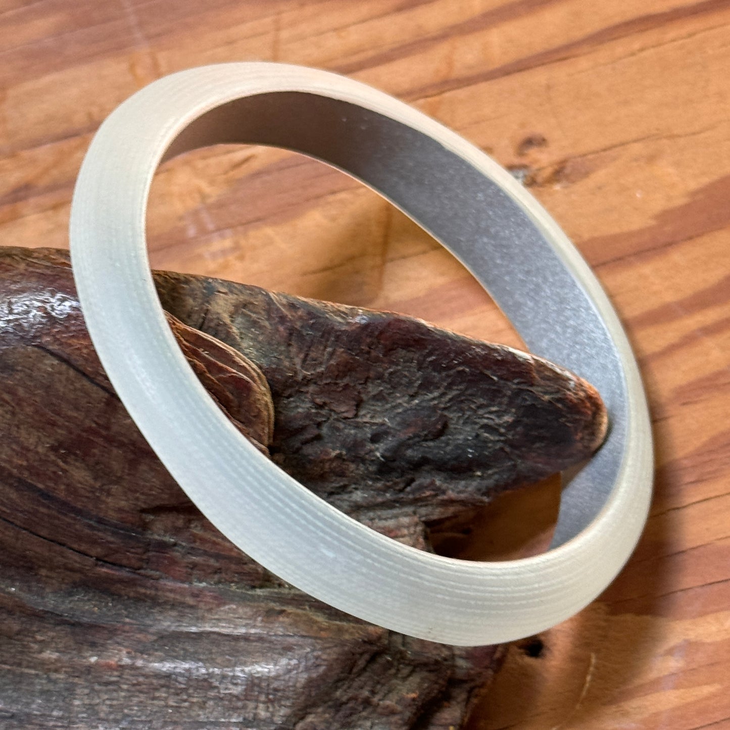 Alexis Bittar Clear Textured Lucite Bangle Bracelet