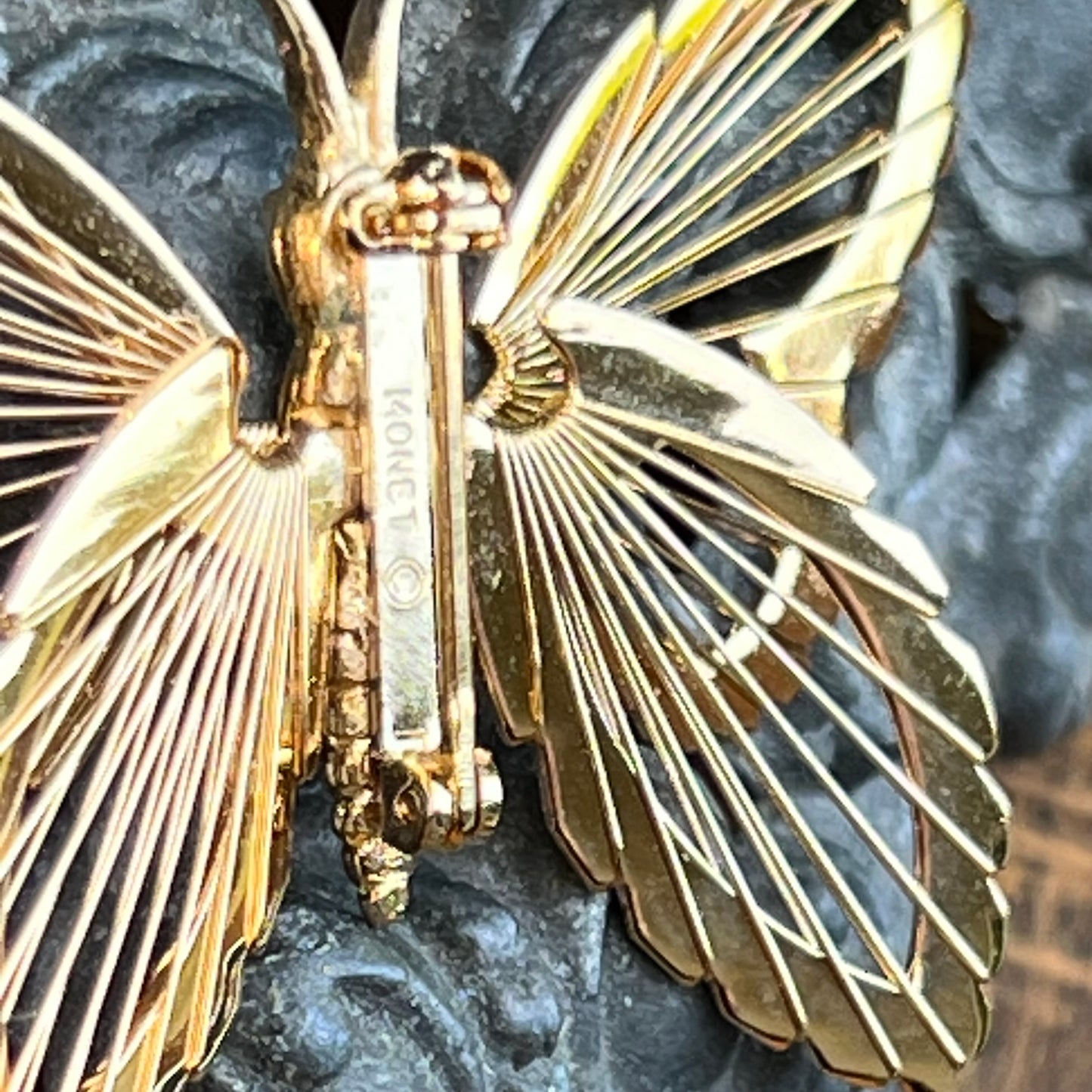 Vintage Monet Spinneret Butterfly Pin