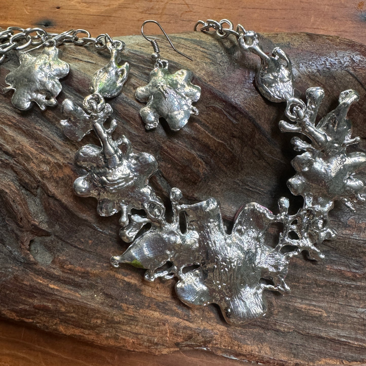Betsy Johnson Rhinestone Necklace and Earring Set