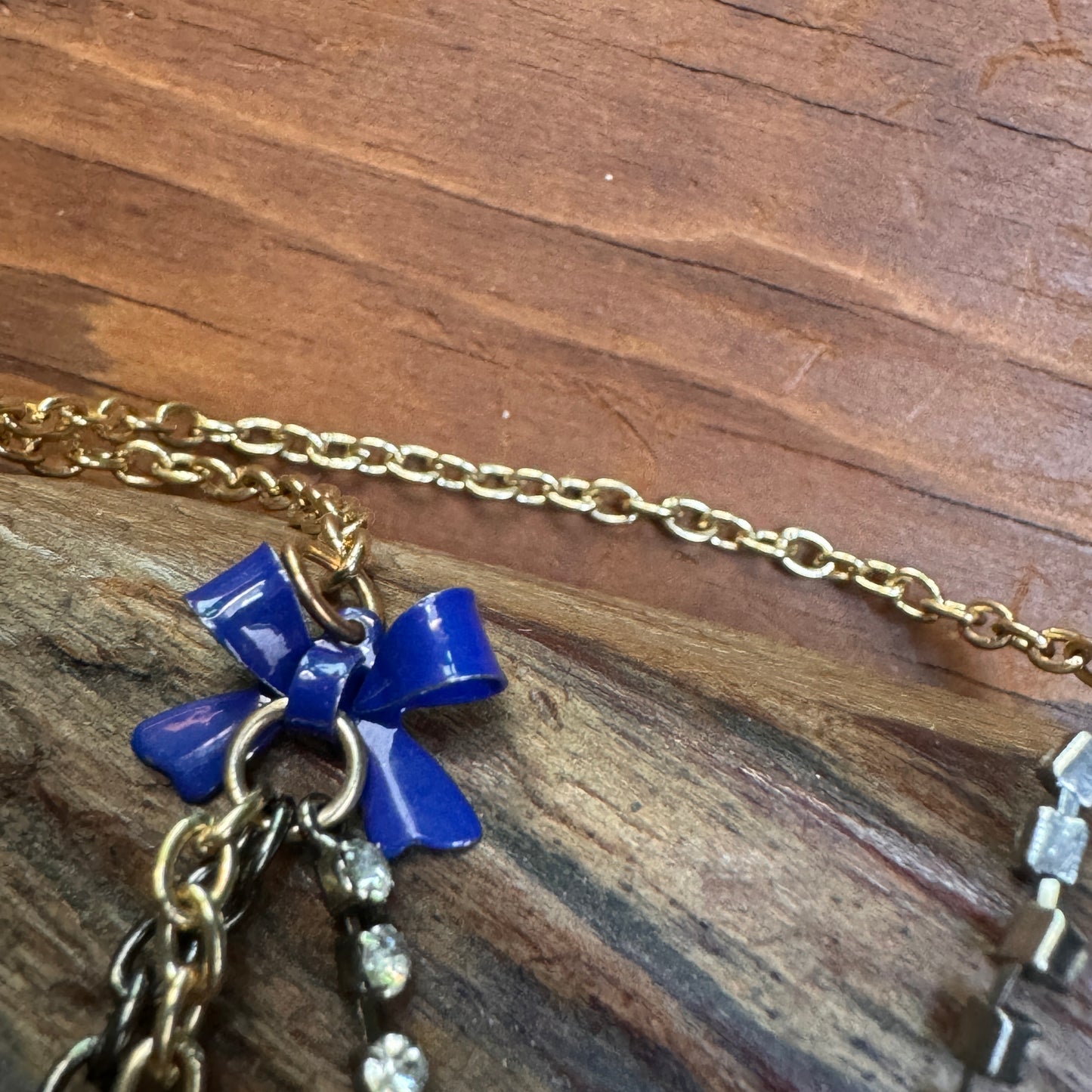 Betsey Johnson Rhinestone Crab,Starfish and Shell Necklace