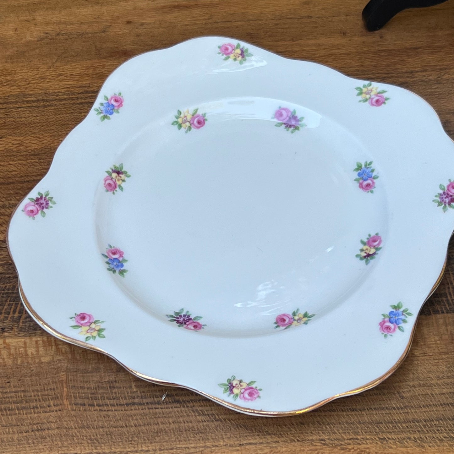 Four Conclough Square Bone China Luncheon Plates