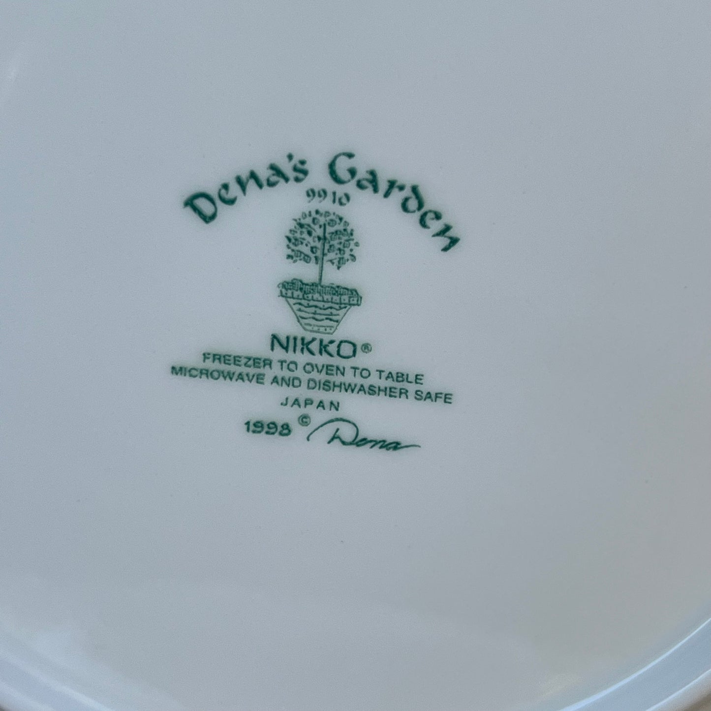 Four Japanese Nikko "Dena's Garden" Dessert Plates