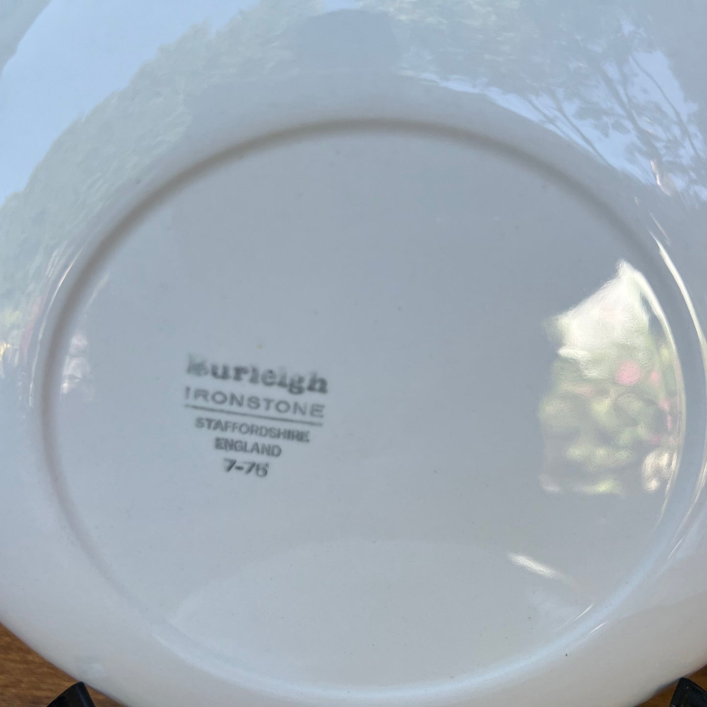 Four Burgess & Leigh Burleigh English Fruit Dessert Plates
