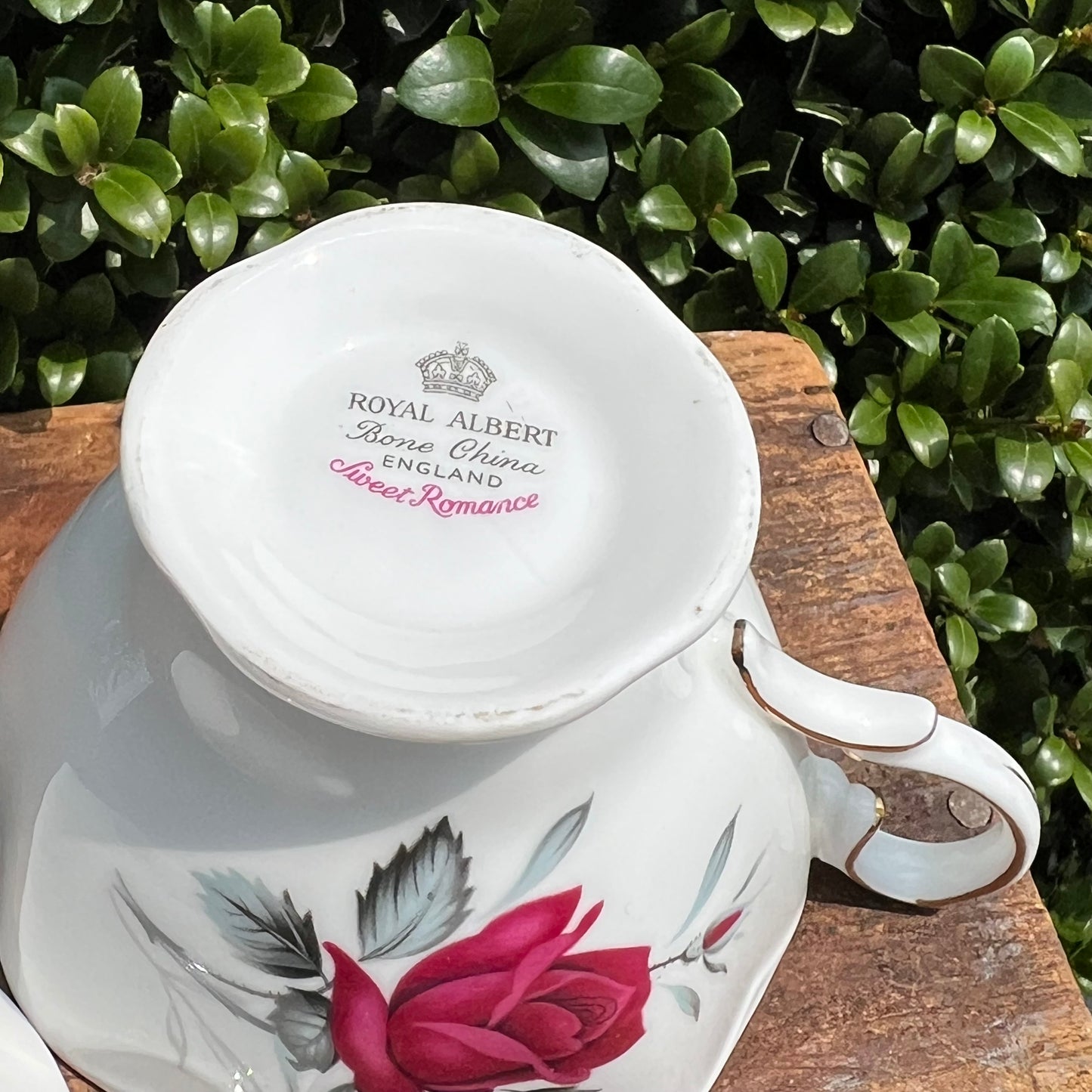 Vintage Sweet Romance Royal Albert English Bone China Tea Cup & Saucer