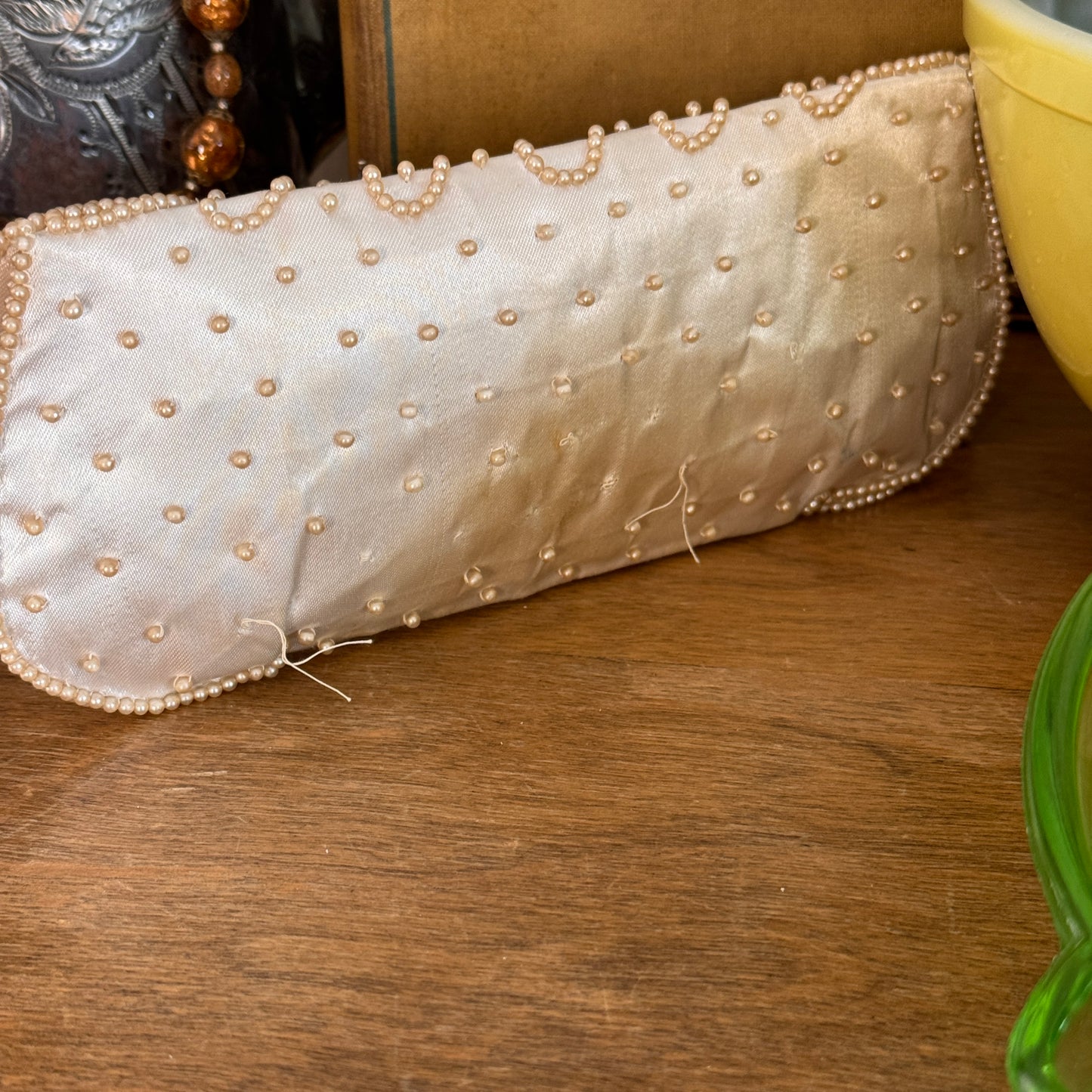 Vintage Hand Beaded Japanese La Regale Evening Bag Clutch Purse
