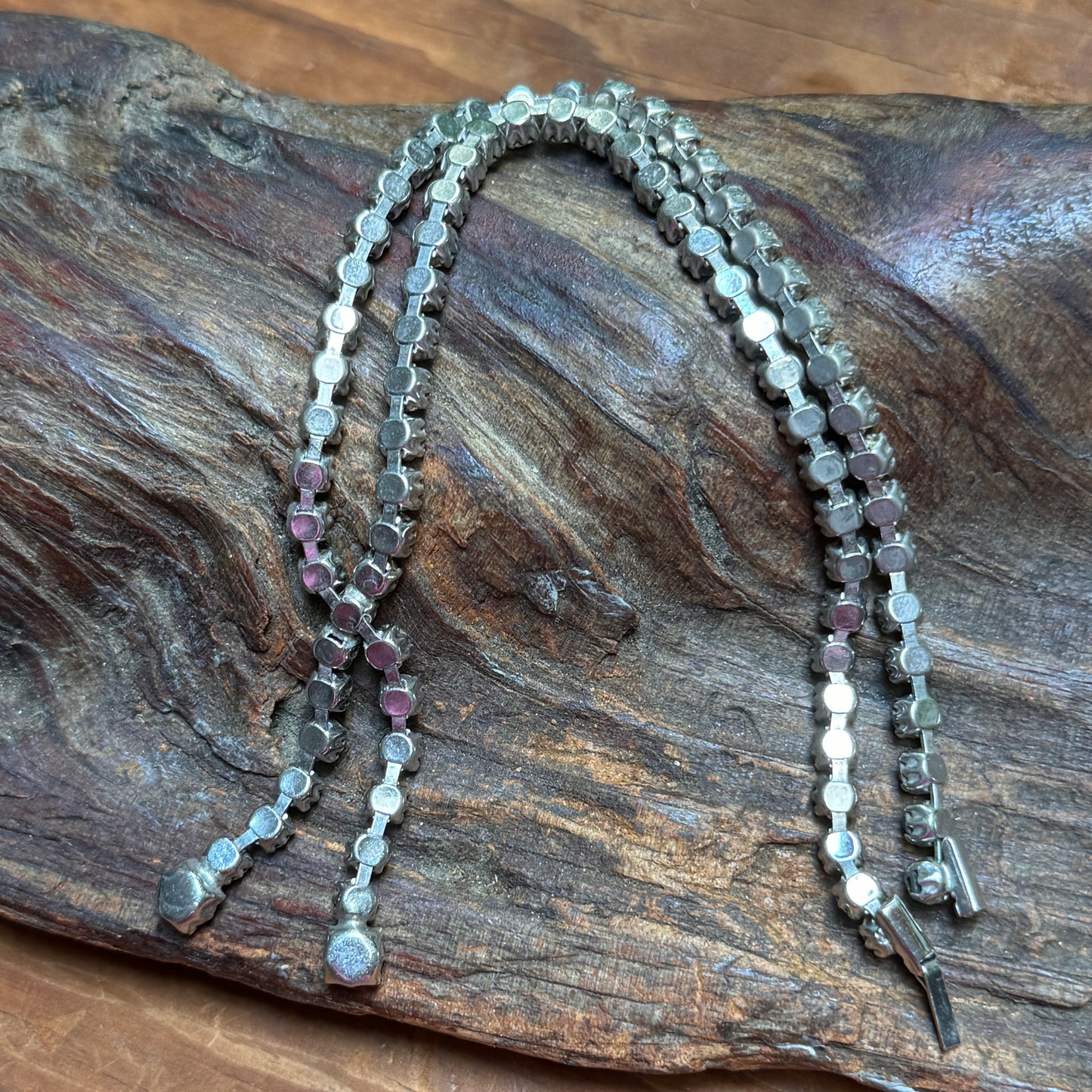 Vintage Rhinestone Chain Necklace