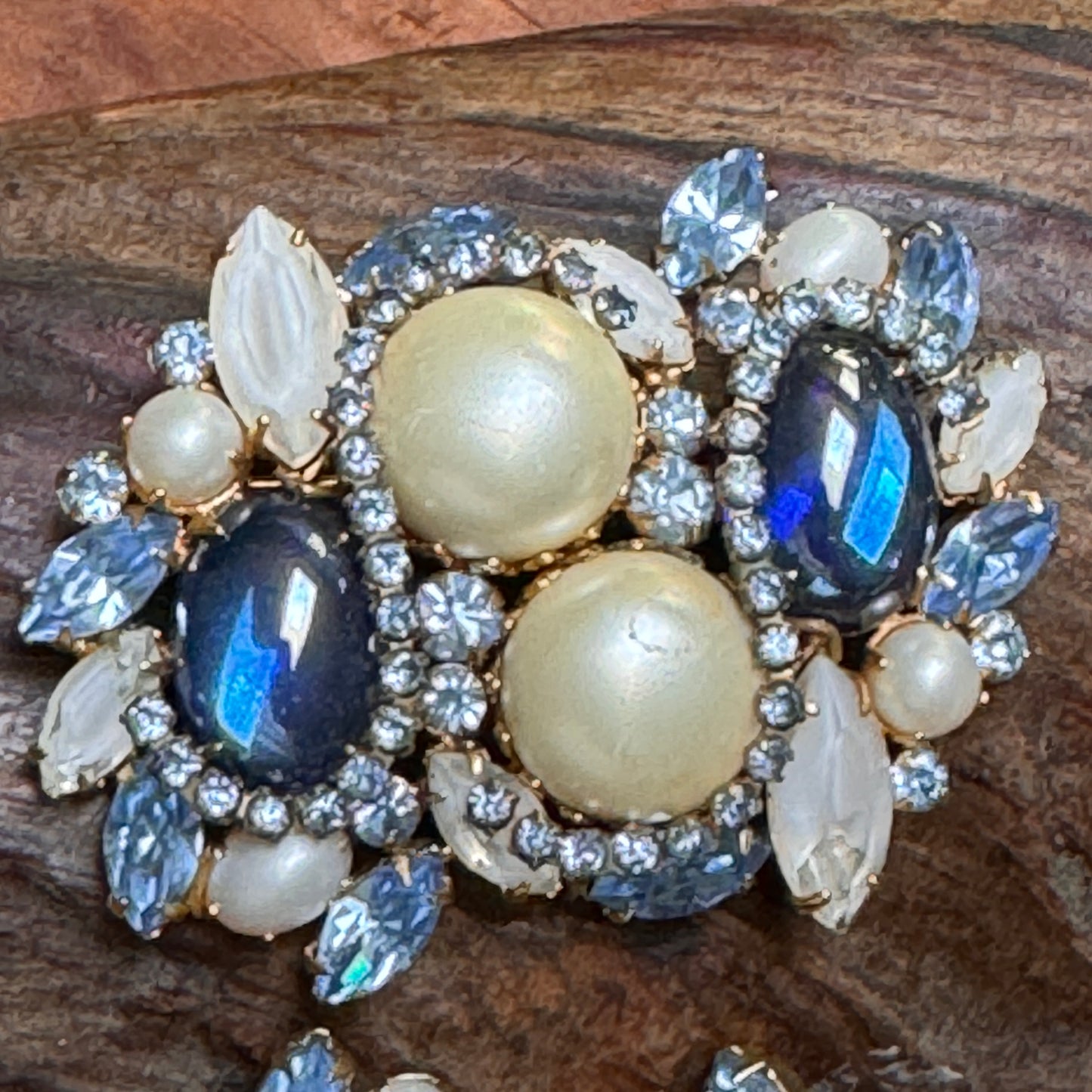 Vintage Hattie Carnegie Pin Matching Earring Set