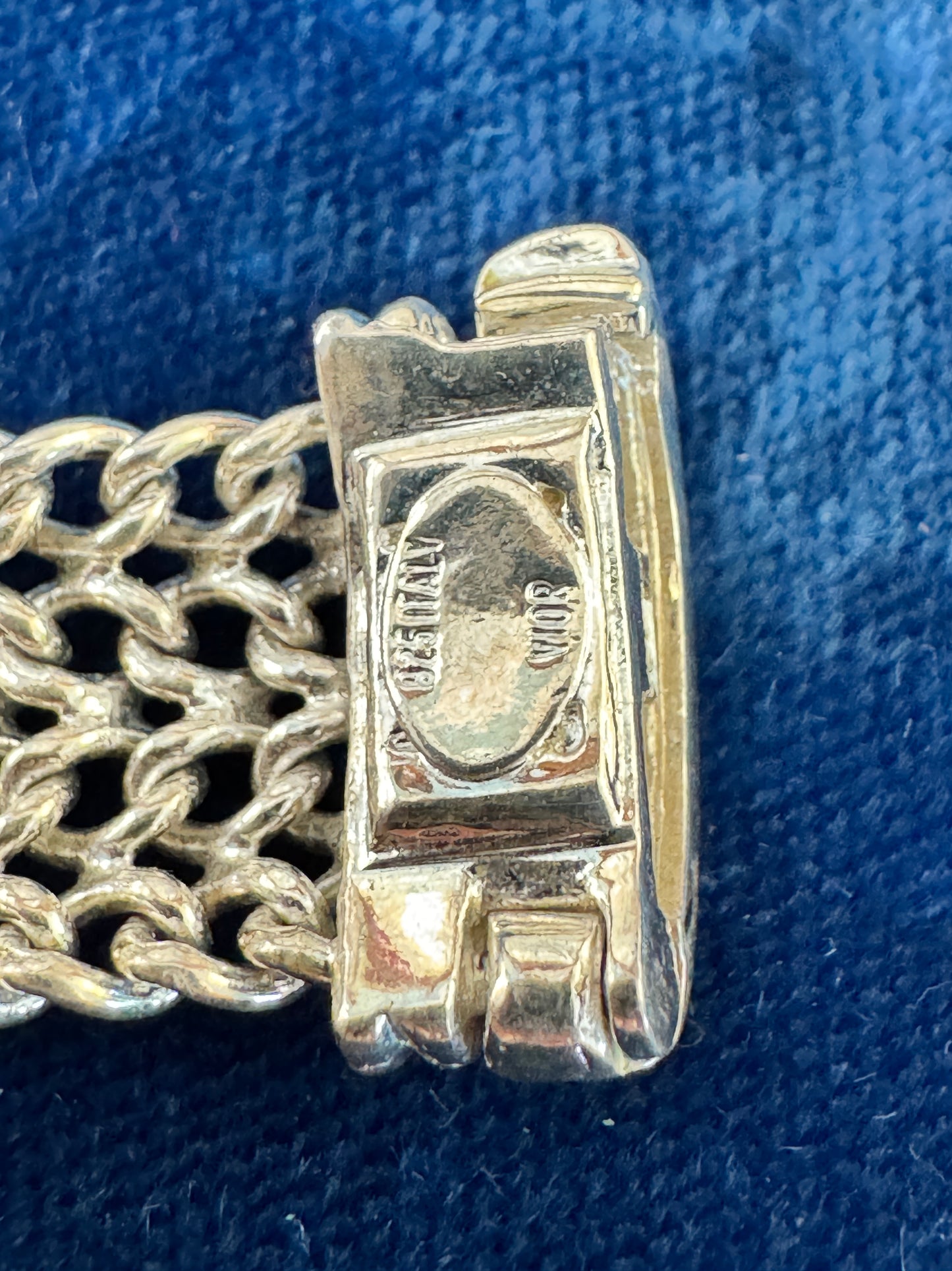 Vintage Italian Sterling Silver Mesh Bracelet