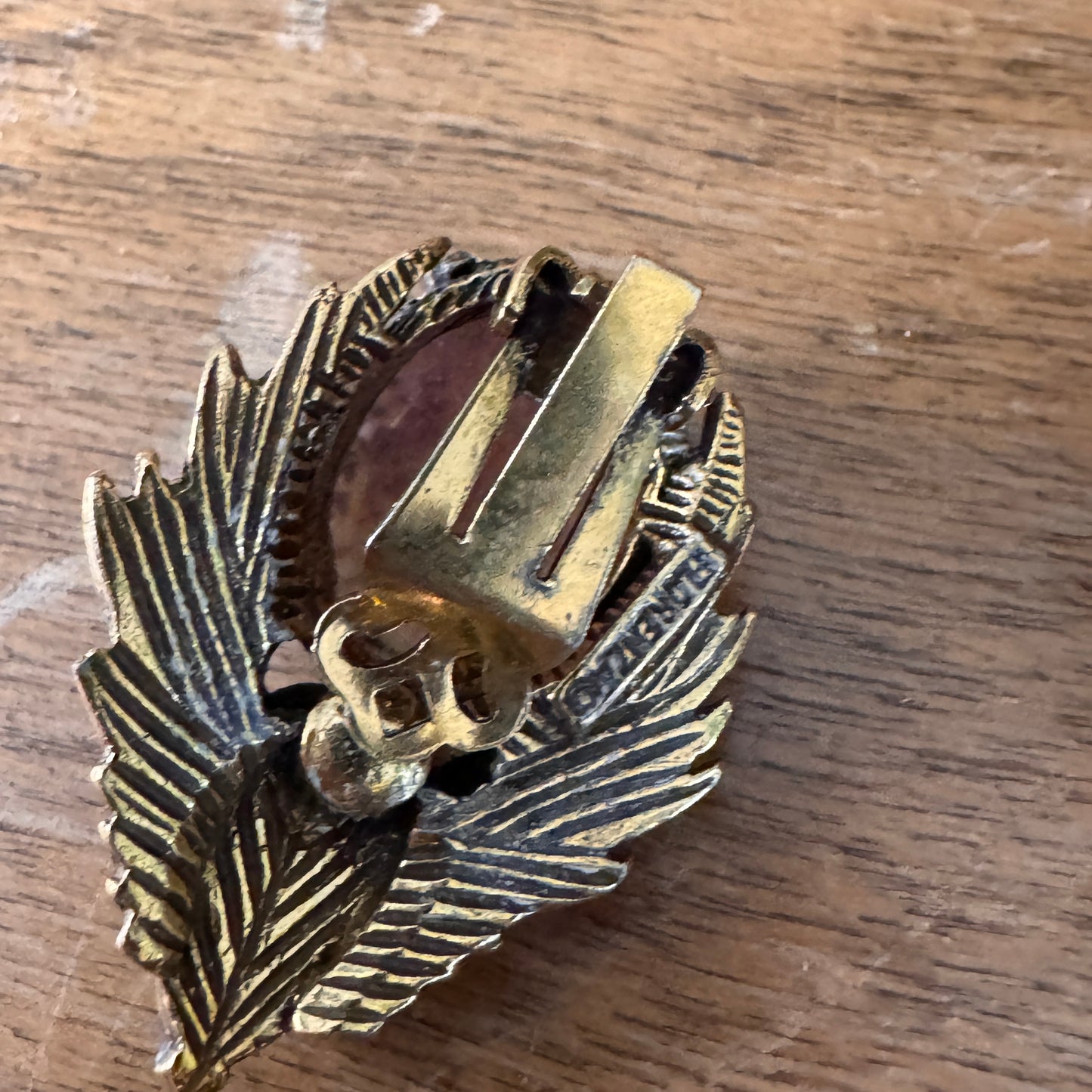 Vintage Florenza Dragons Breath Pin/Pendant and Earrings