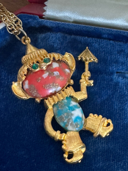 Vintage Genie Articulated Necklace