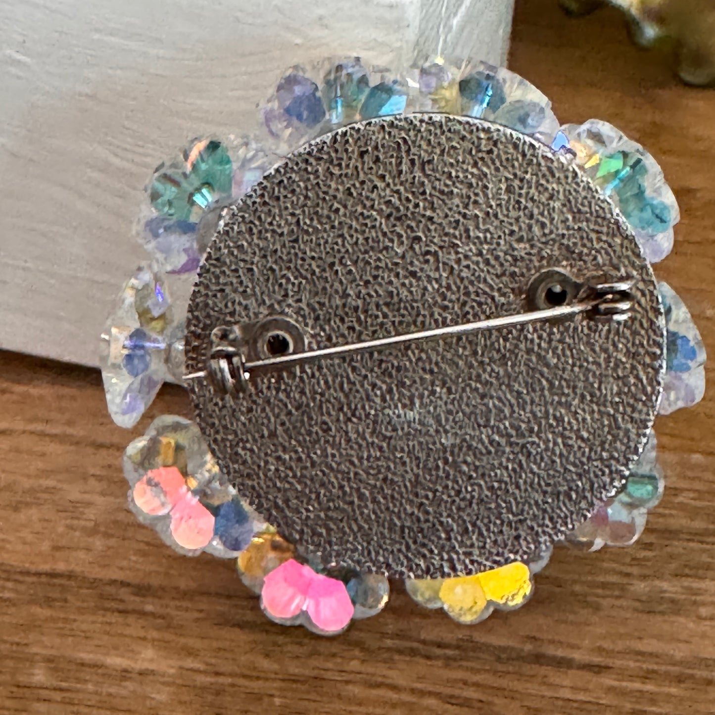 Vintage Margarita and Multi Faceted Beaded Rhinestone Pin