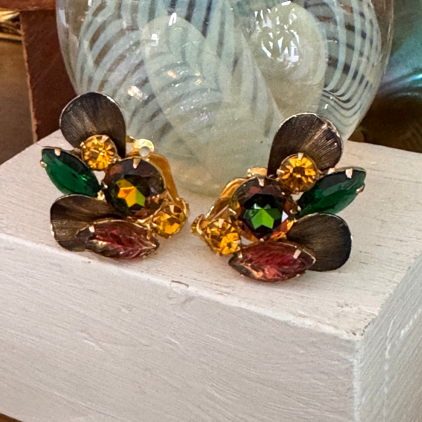 Juliana D& E Heliotrope Rhinestone Earrings