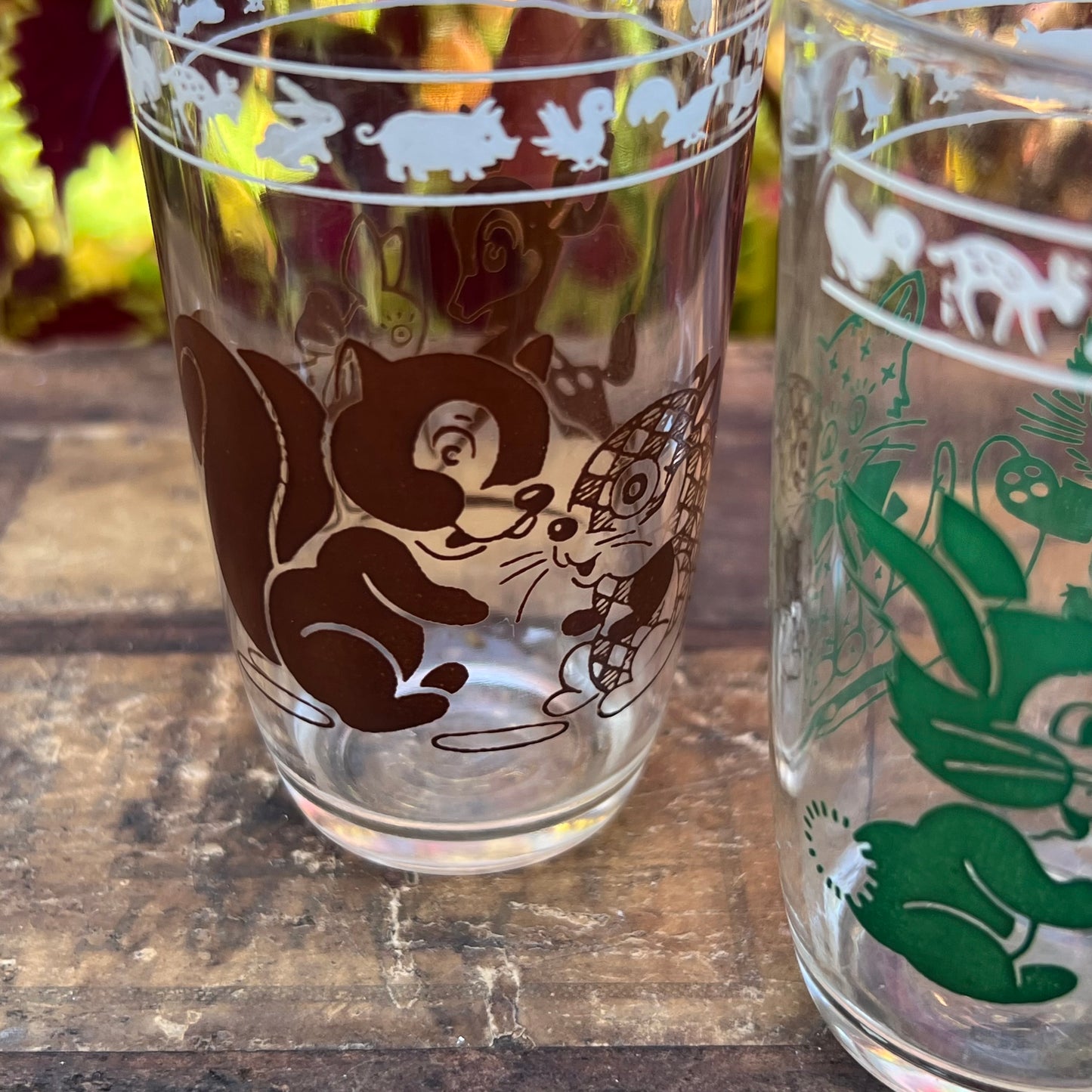 Three Vintage Swanky Swigs Kiddy Kup Beverage Glasses
