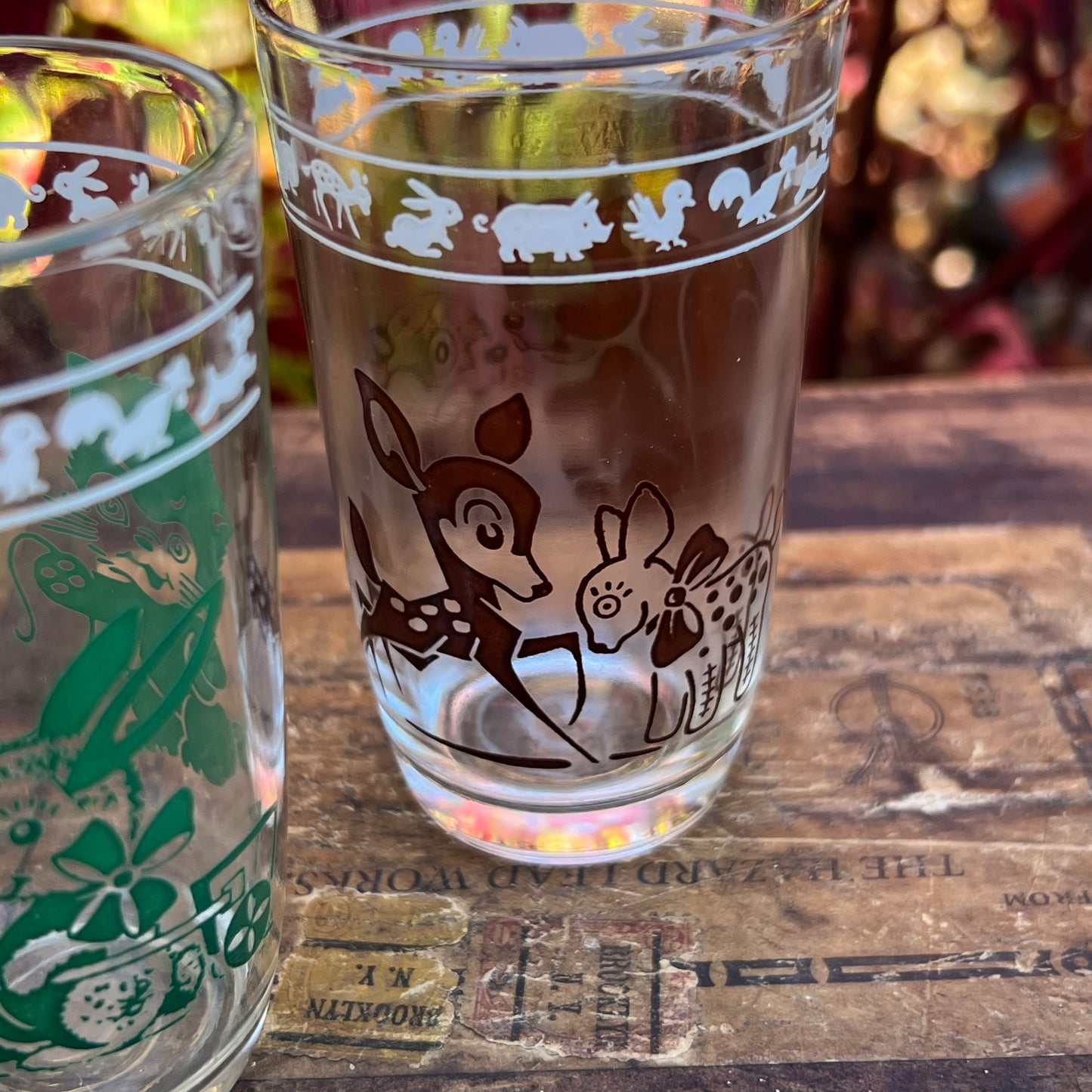 Three Vintage Swanky Swigs Kiddy Kup Beverage Glasses