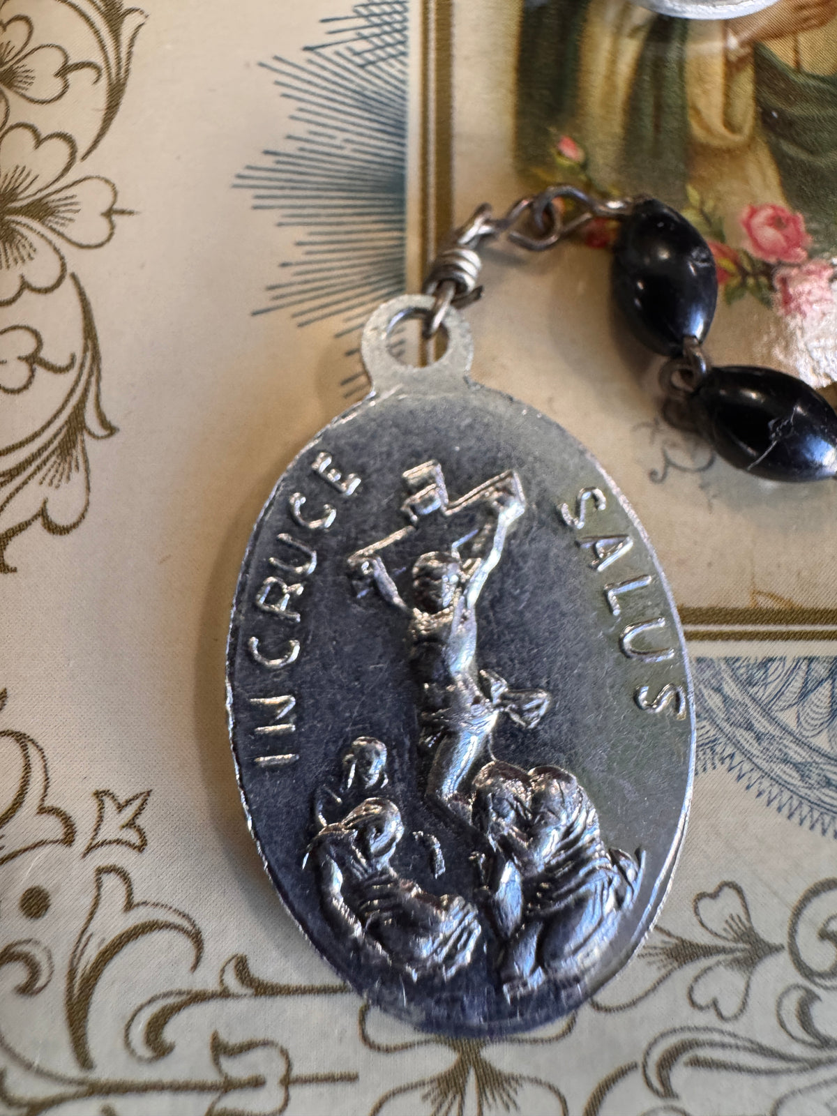 Vintage Seven Sorrows of Mary Servite Rosary, Mater Dolorosa