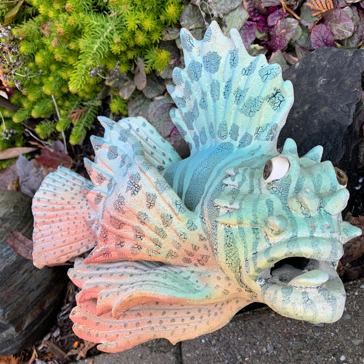 Original Alan & Rosemary Bennett Lionfish Wall Sculpture