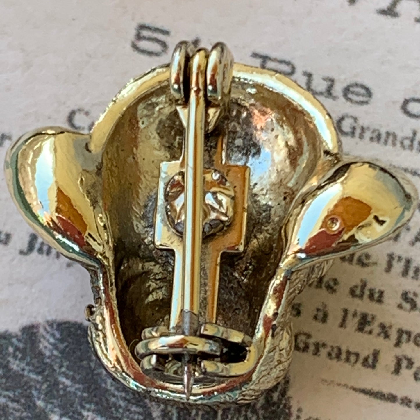 Vintage Whimsical Googly Eyed Monkey Face Pin