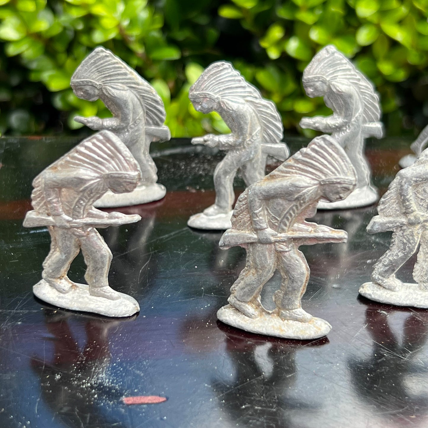 13 Vintage Lead Toys Soldiers & Native American Indians