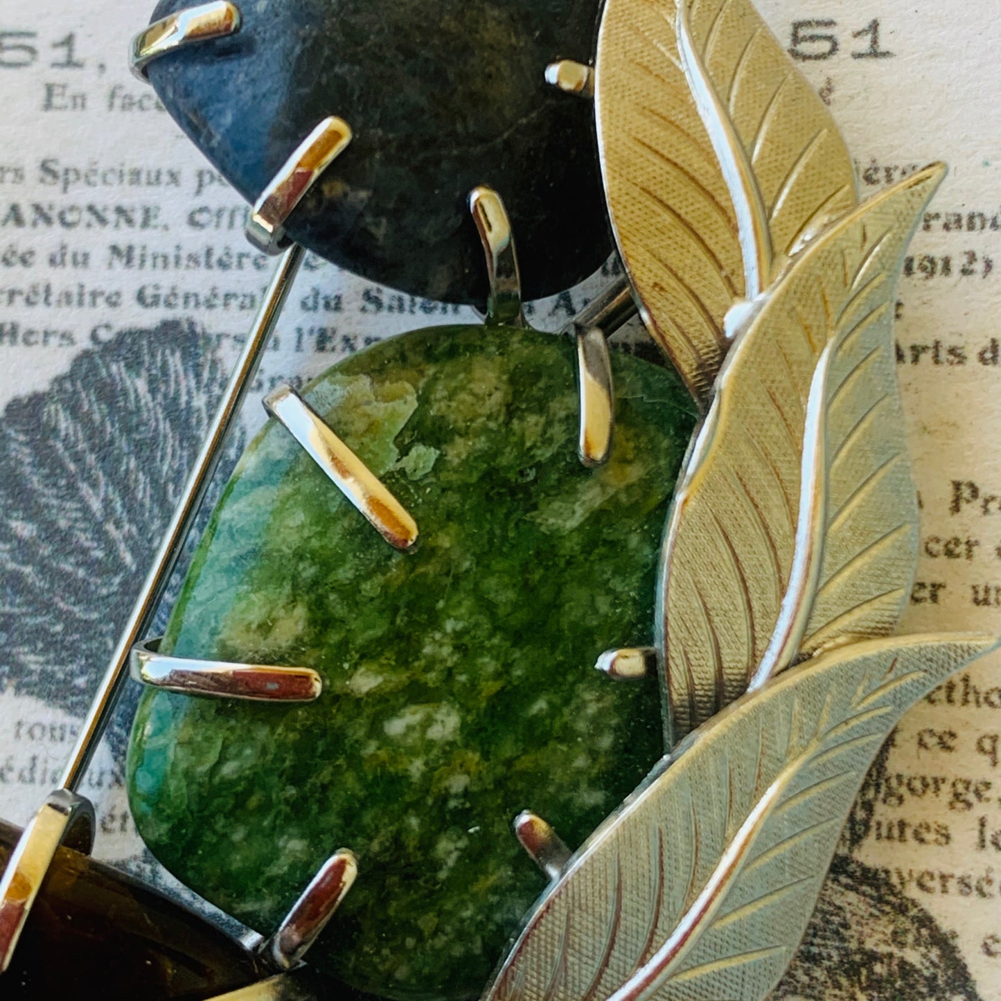 close up green semi precious