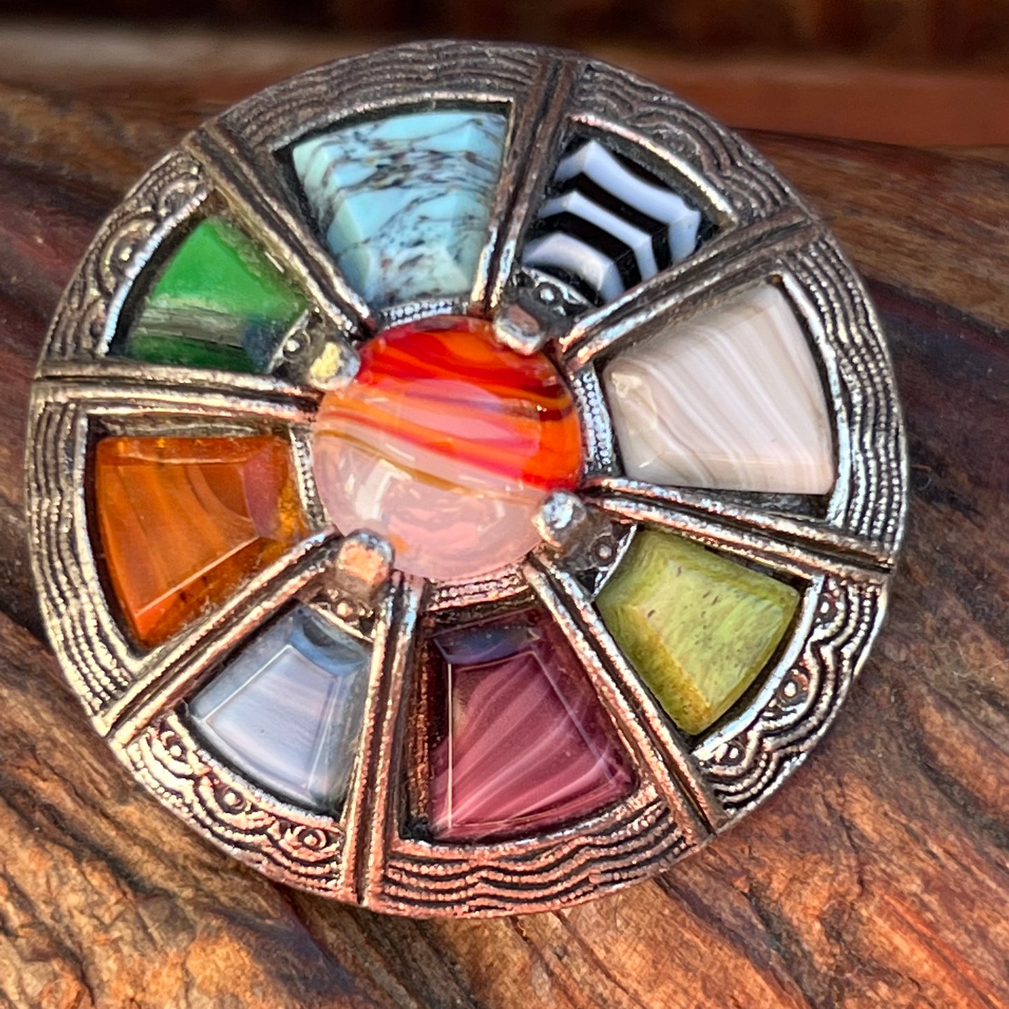 Vintage Miracle Celtic Shield Pin