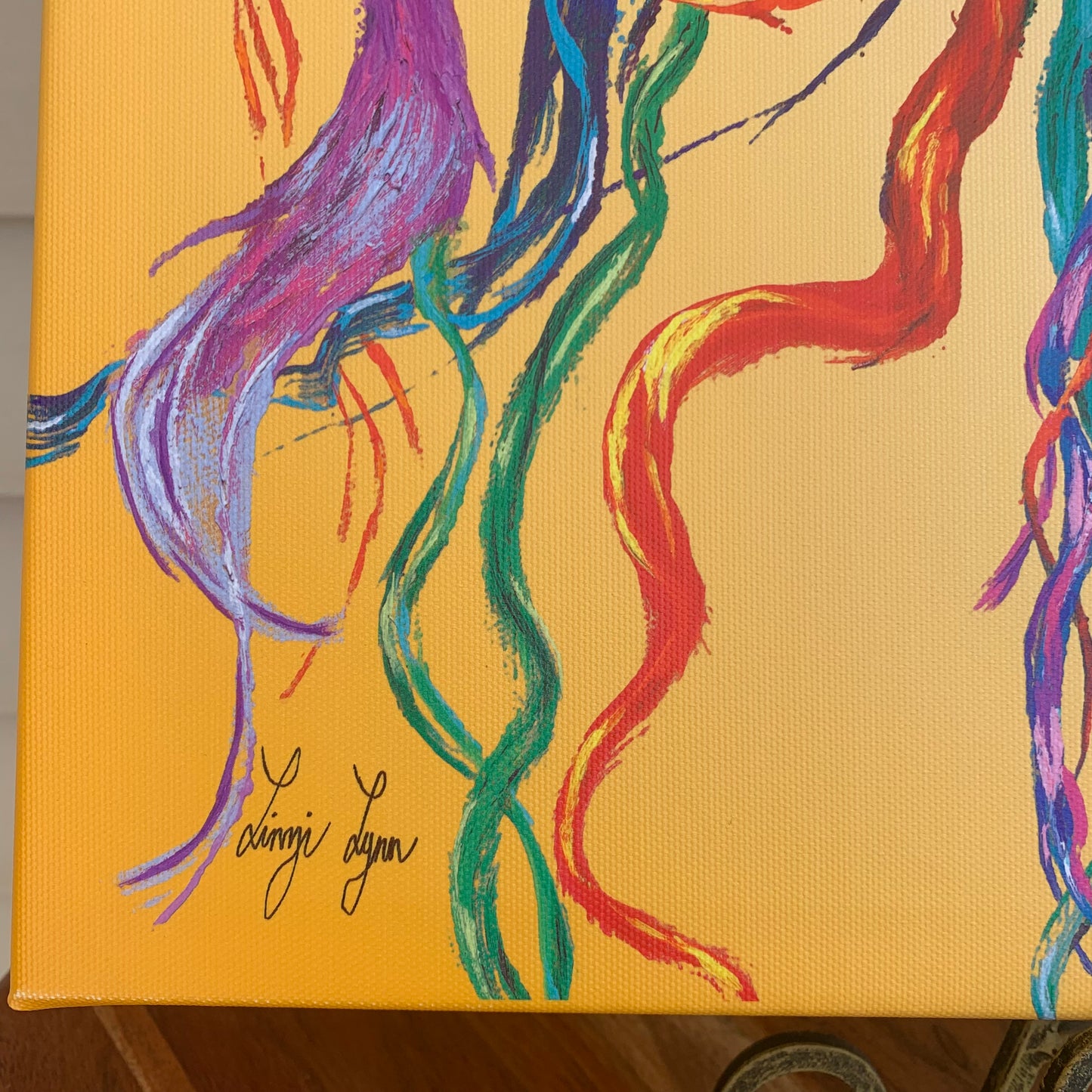 Multi Color Canvas Print "Windswept" by Linzi Lynn