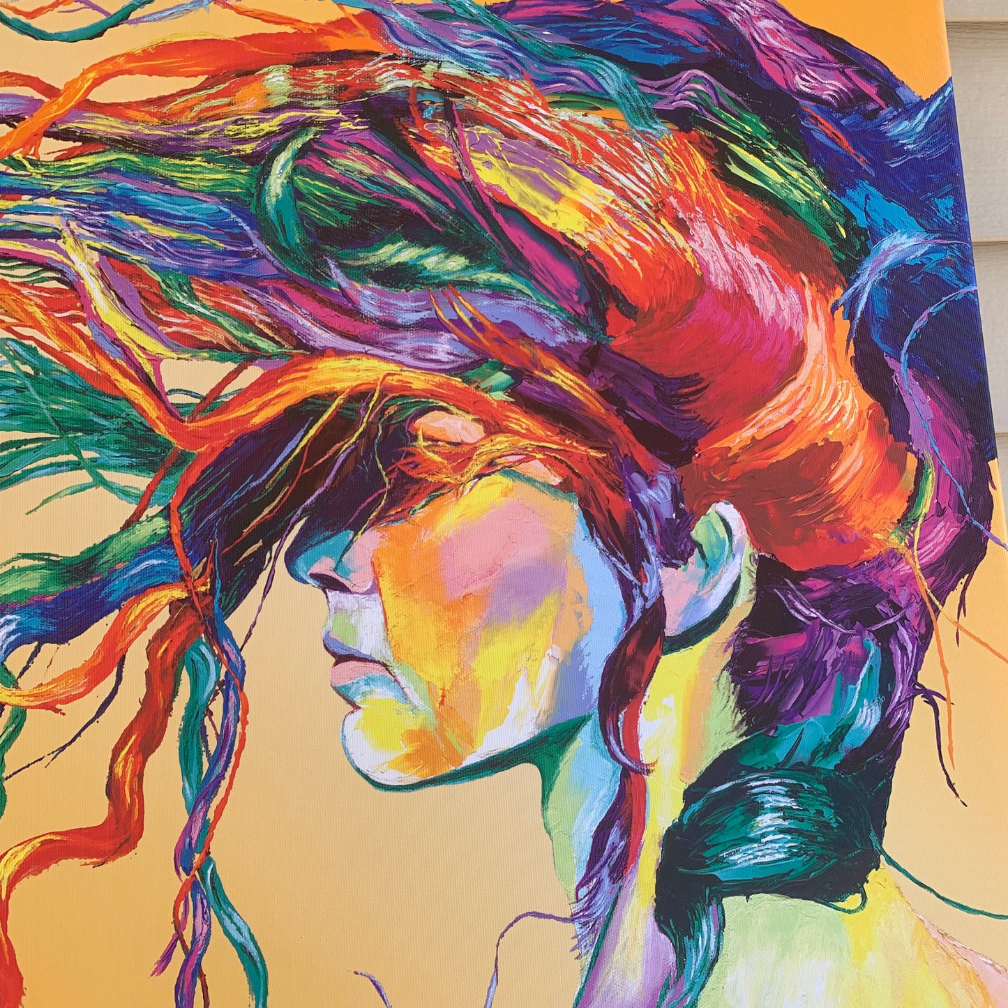 Multi Color Canvas Print "Windswept" by Linzi Lynn