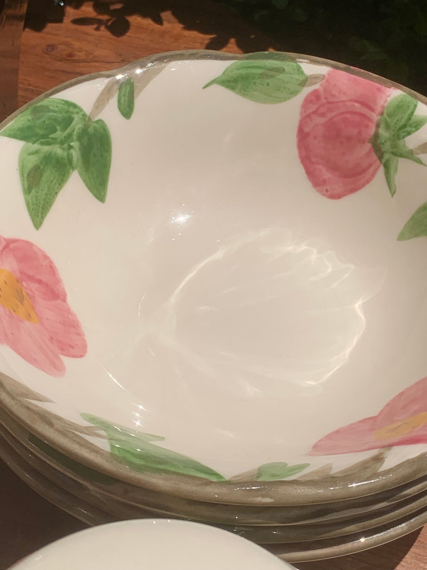 Franciscan Desert Rose Tea Cup , Cereal and Fruit Bowls, Sugar & Creamer
