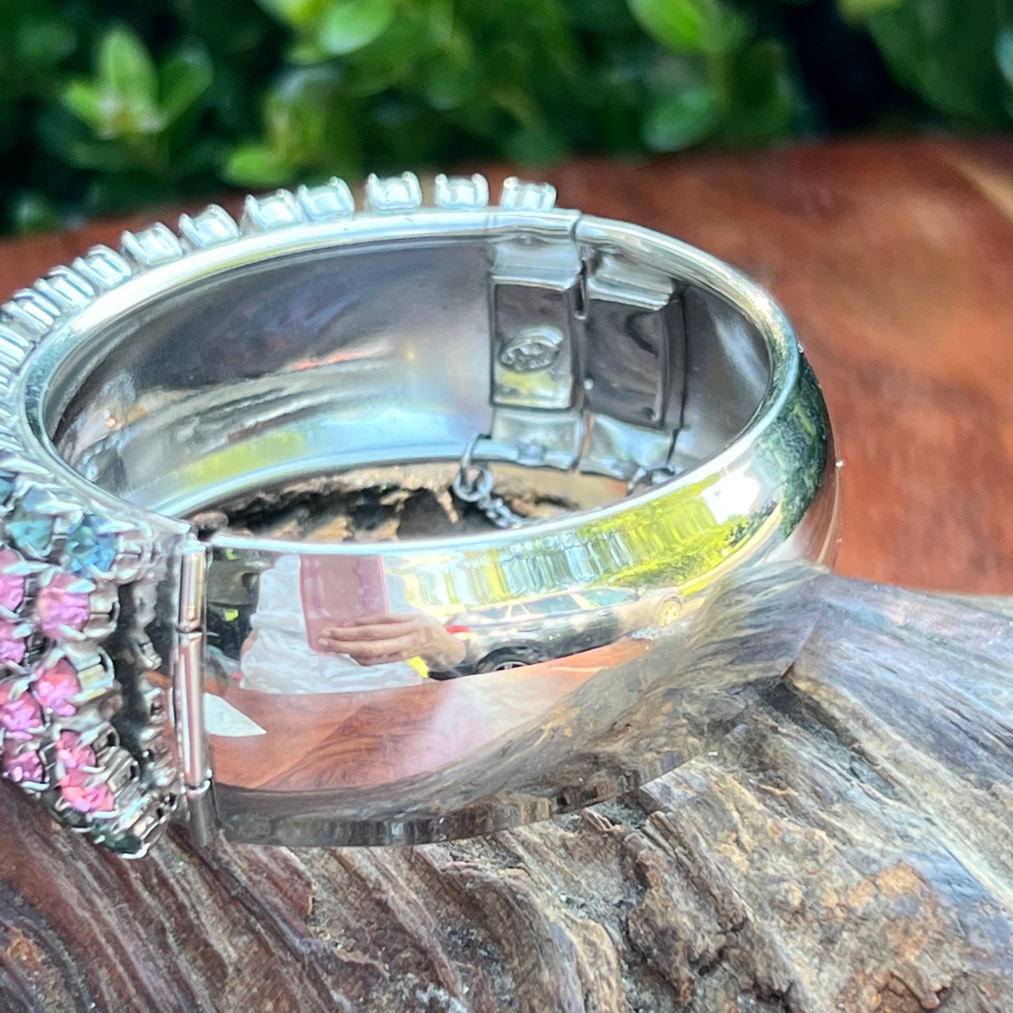 Vintage By Gale Rhinestone Cuff Bracelet