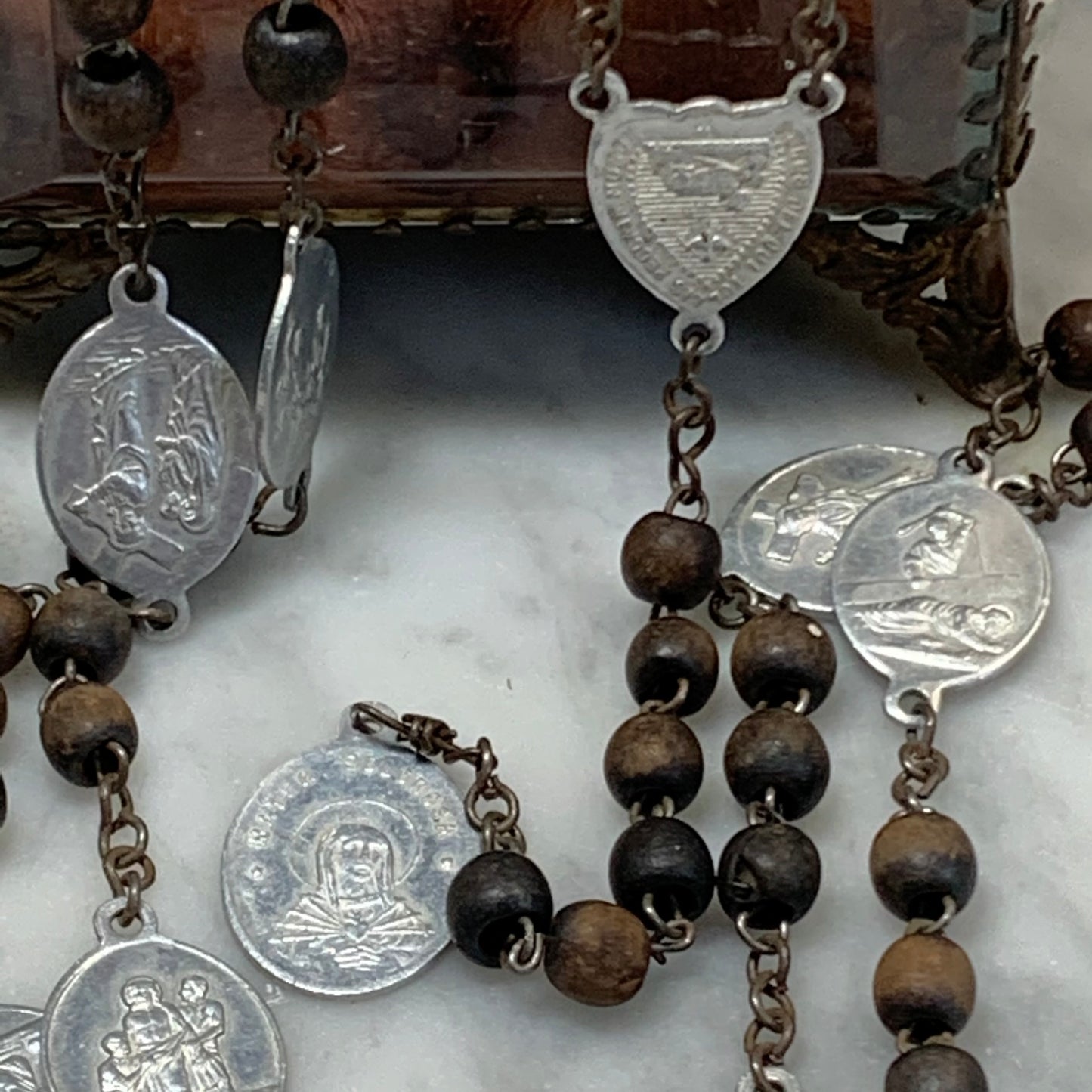 Antique French Mother of Sorrows Servite Rosary