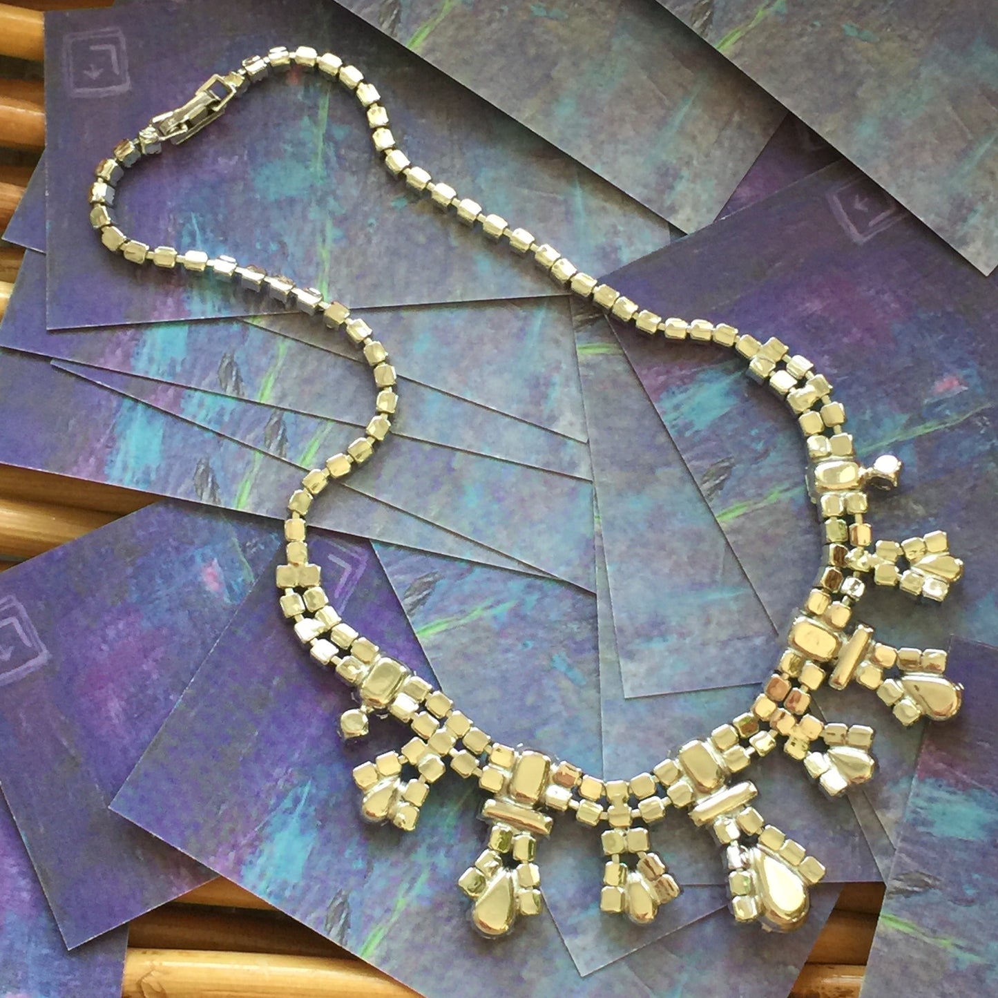 Vintage Rhinestone Necklace - Lady Slippers