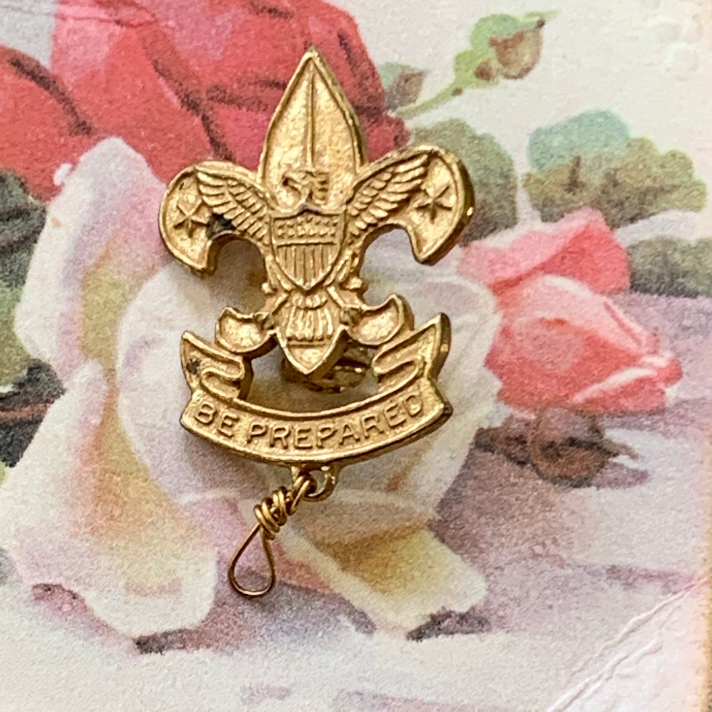 Vintage B.S. of A. Pat 1911 Be Prepared Pin - Lady Slippers