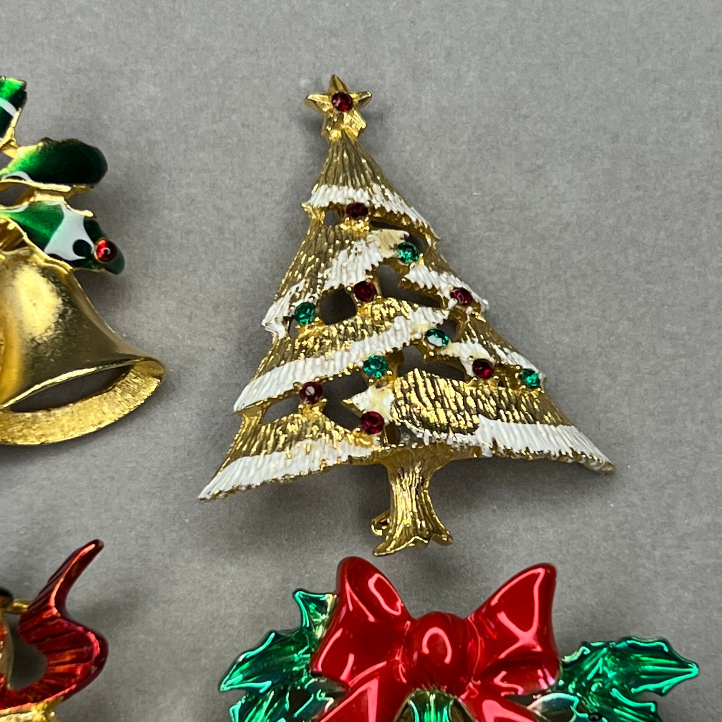 Collection of Vintage Christmas Pins
