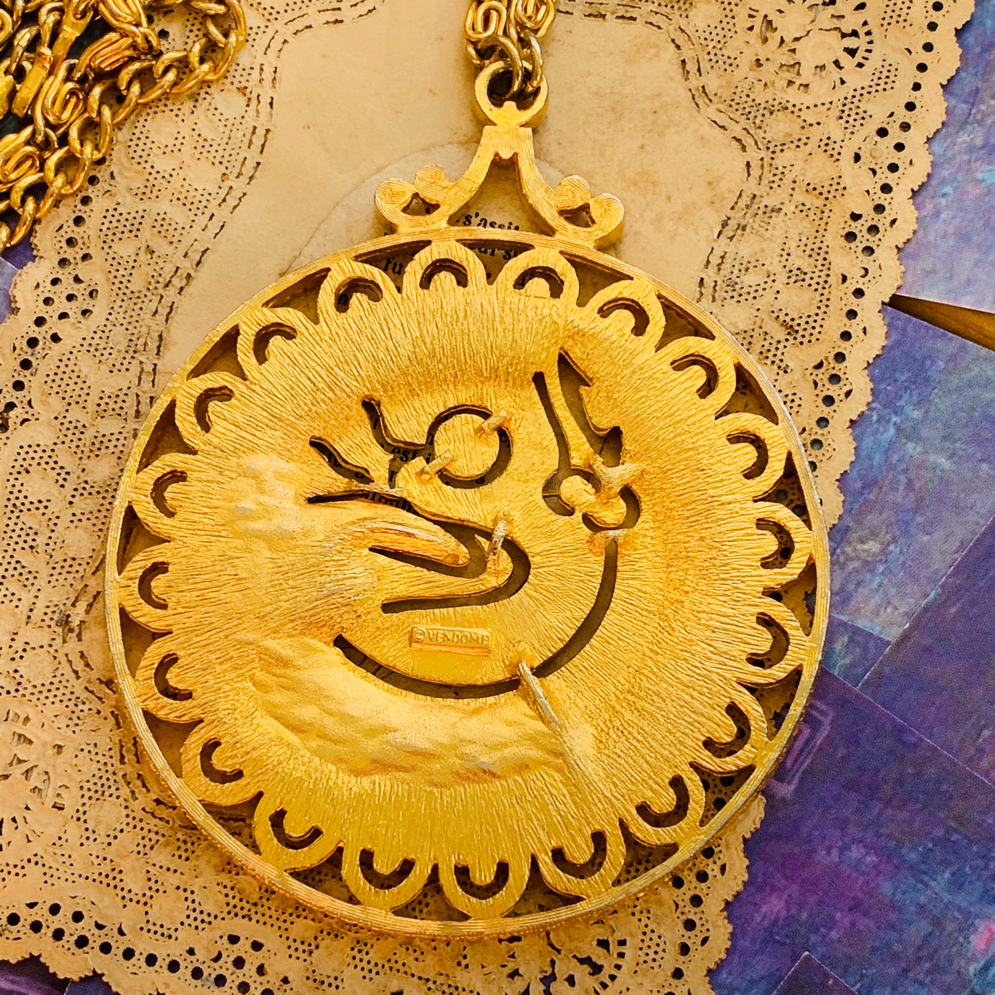 Vintage Vendome Mythological Phoenix Necklace - Lady Slippers