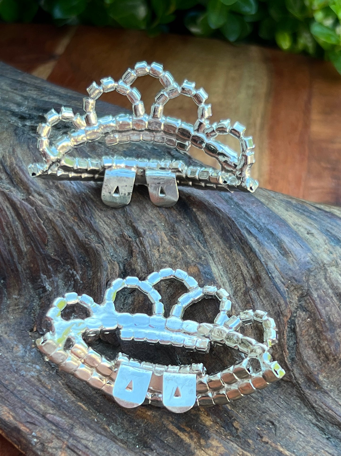 Vintage Princess Rhinestone Shoe Clips