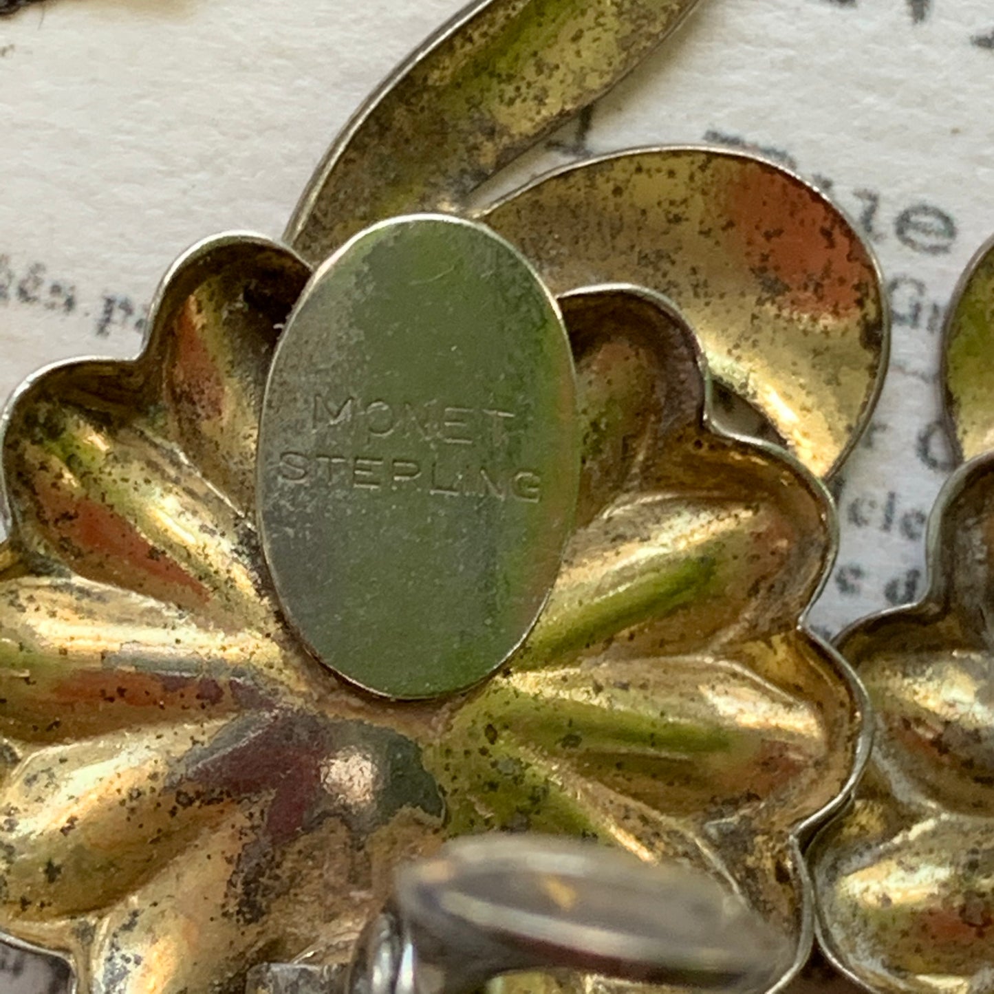 Retro Sterling Silver Monet Earrings - Lady Slippers