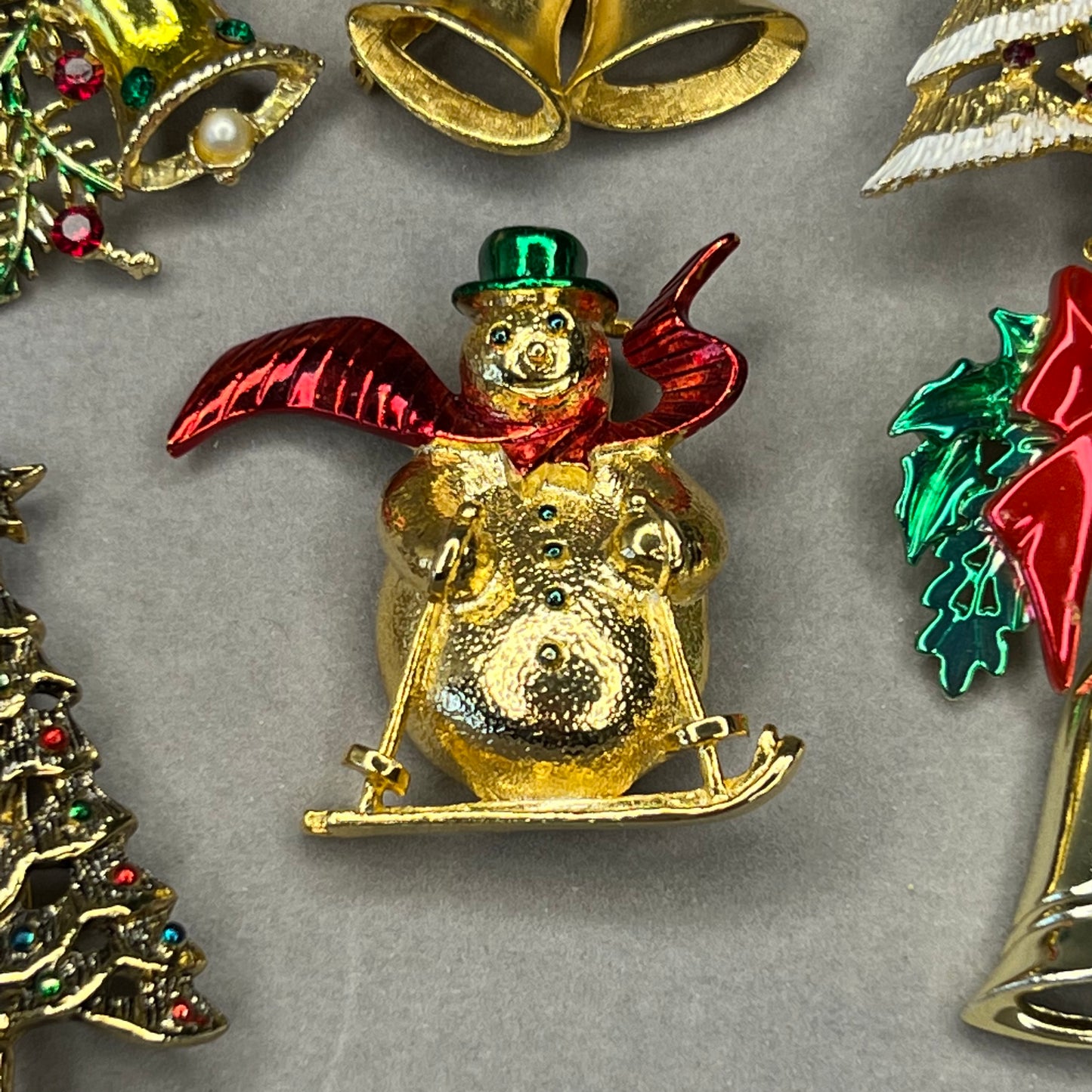 Collection of Vintage Christmas Pins