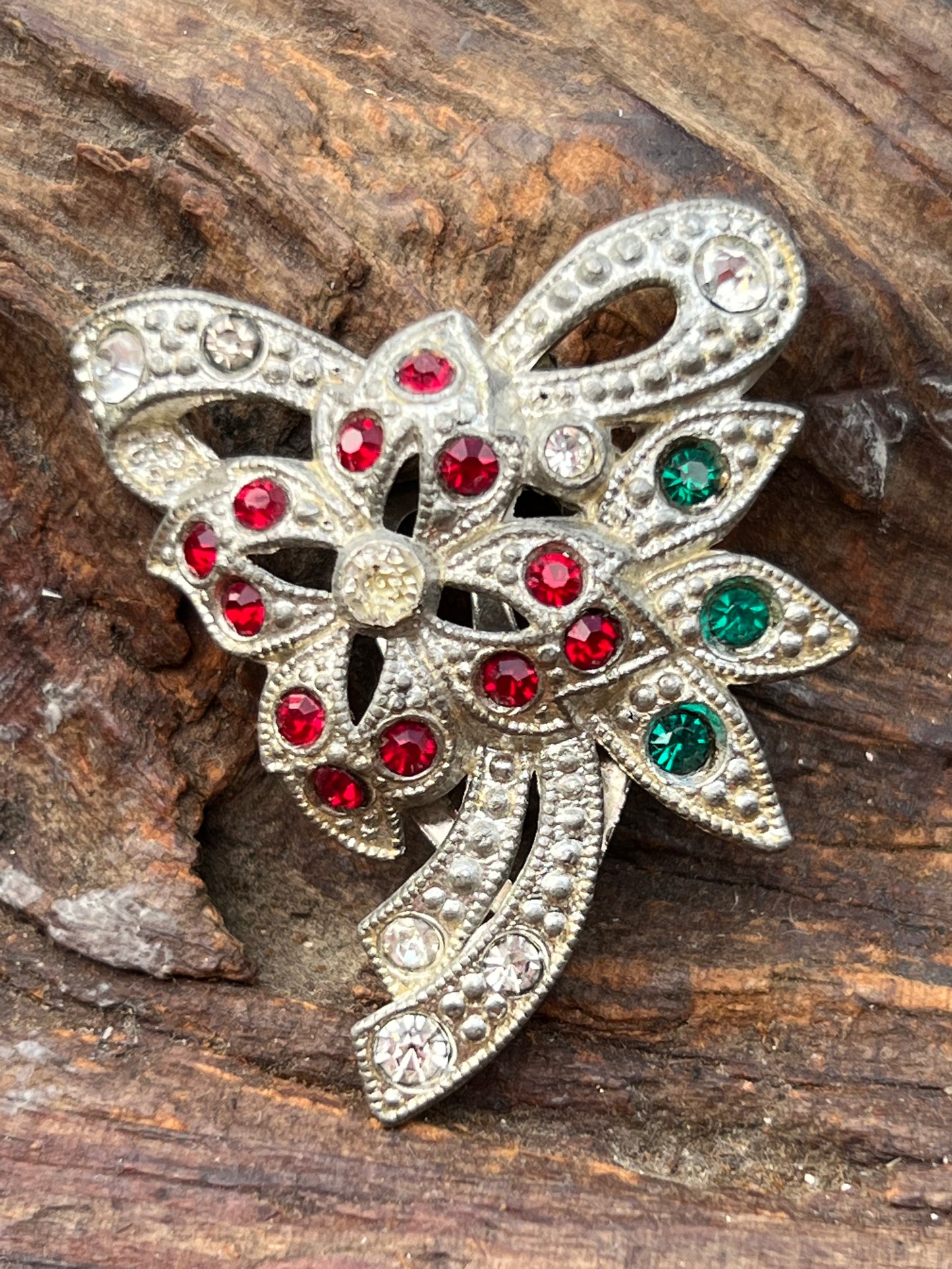 Art Deco Rhinestone Dress Clip