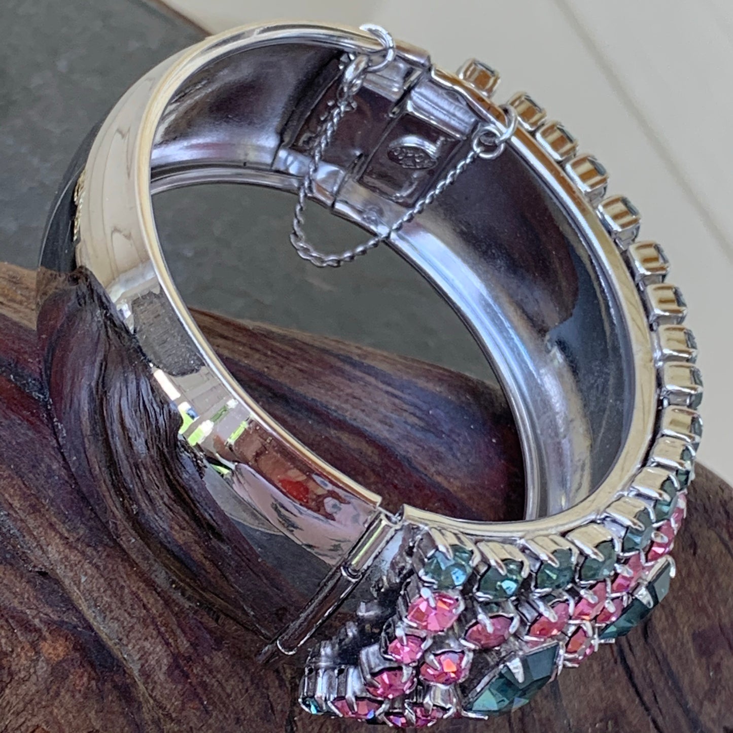 Vintage By Gale Rhinestone Cuff Bracelet