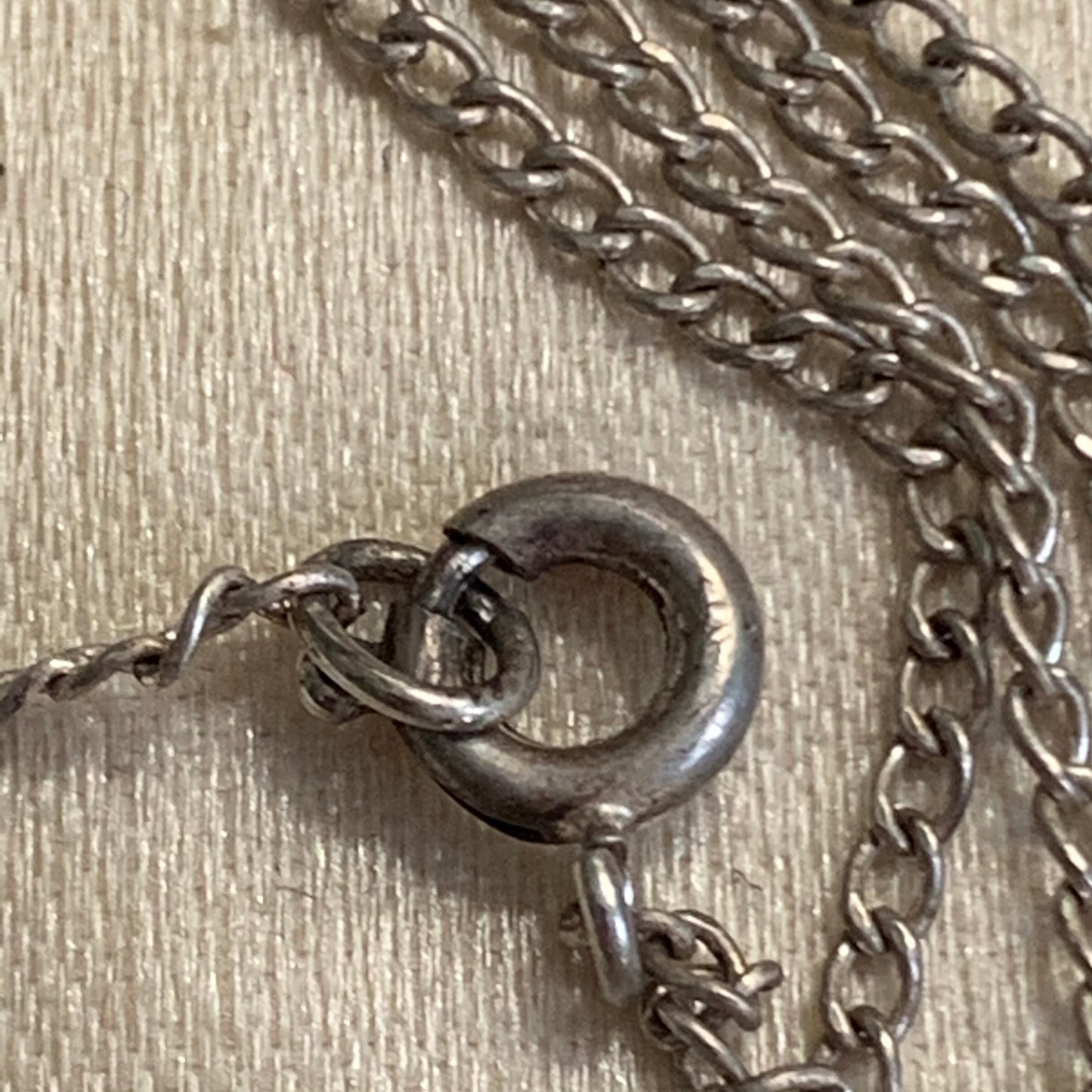Vintage Creed Sterling Silver Child's Immaculate Mary Medal Necklace