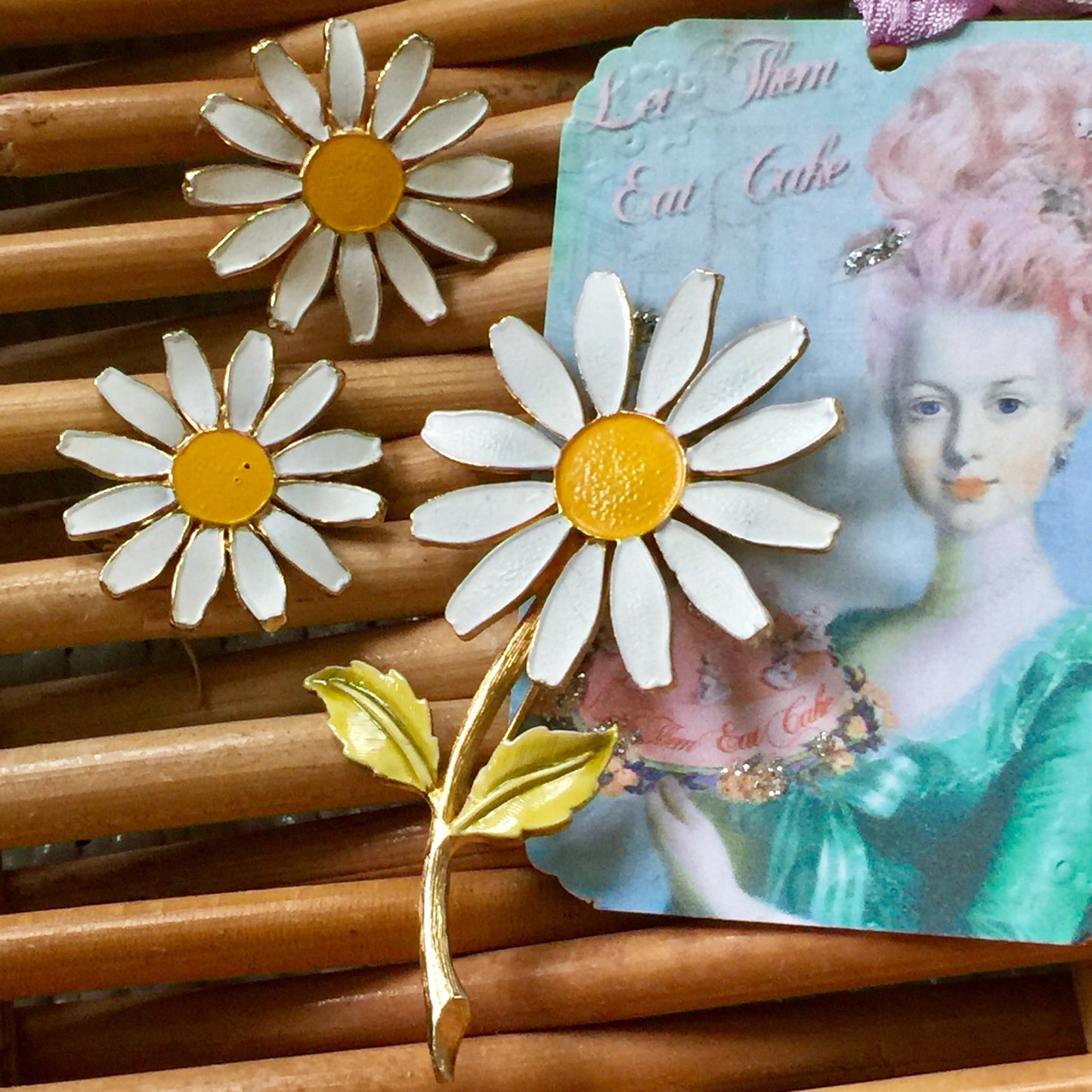 Vintage Accessocraft NYC Pin Set - Lady Slippers