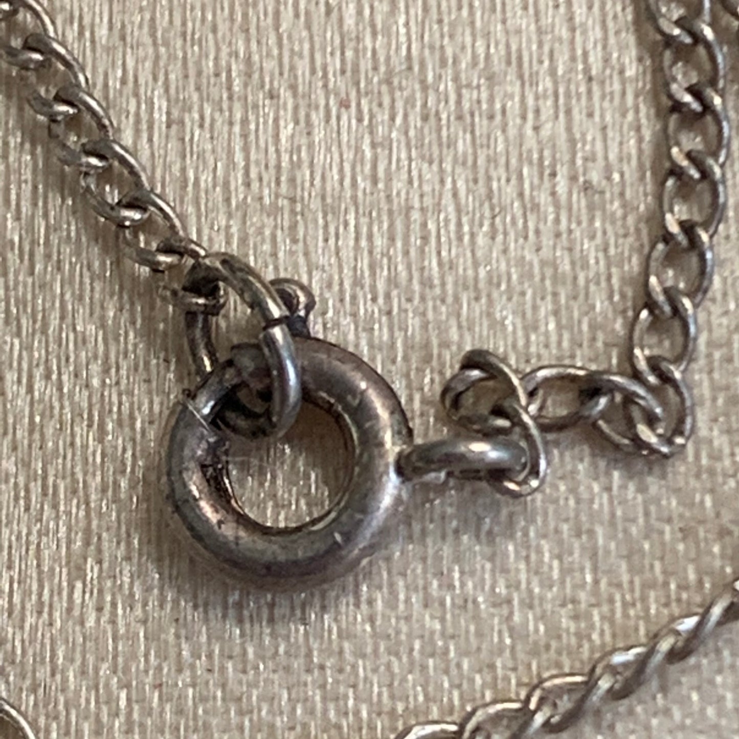 Vintage Creed Sterling Silver Child's Immaculate Mary Medal Necklace