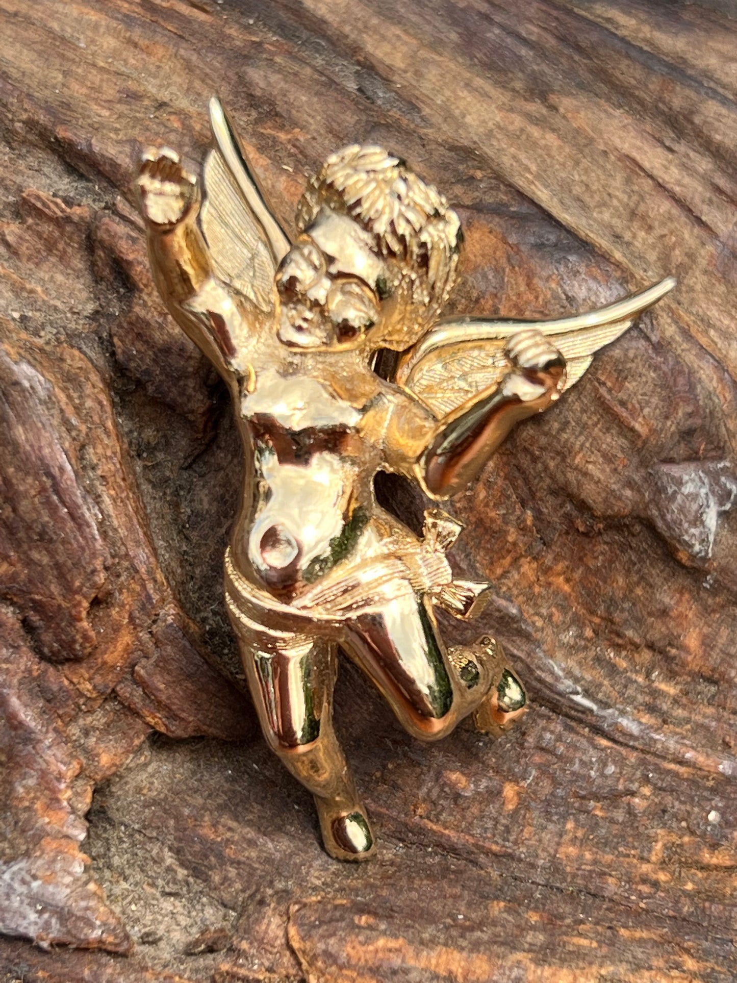 Vintage Boucher Putto Cherub Pin
